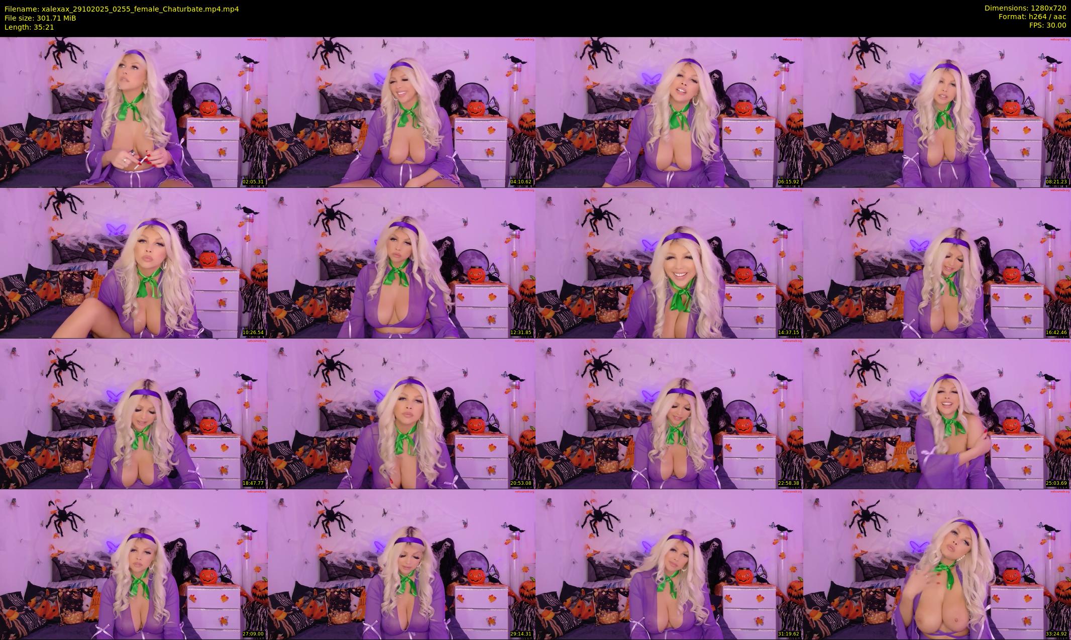 xalexax — 36 minute Chaturbate female cam show recording, 720p, Oct 29, 2025