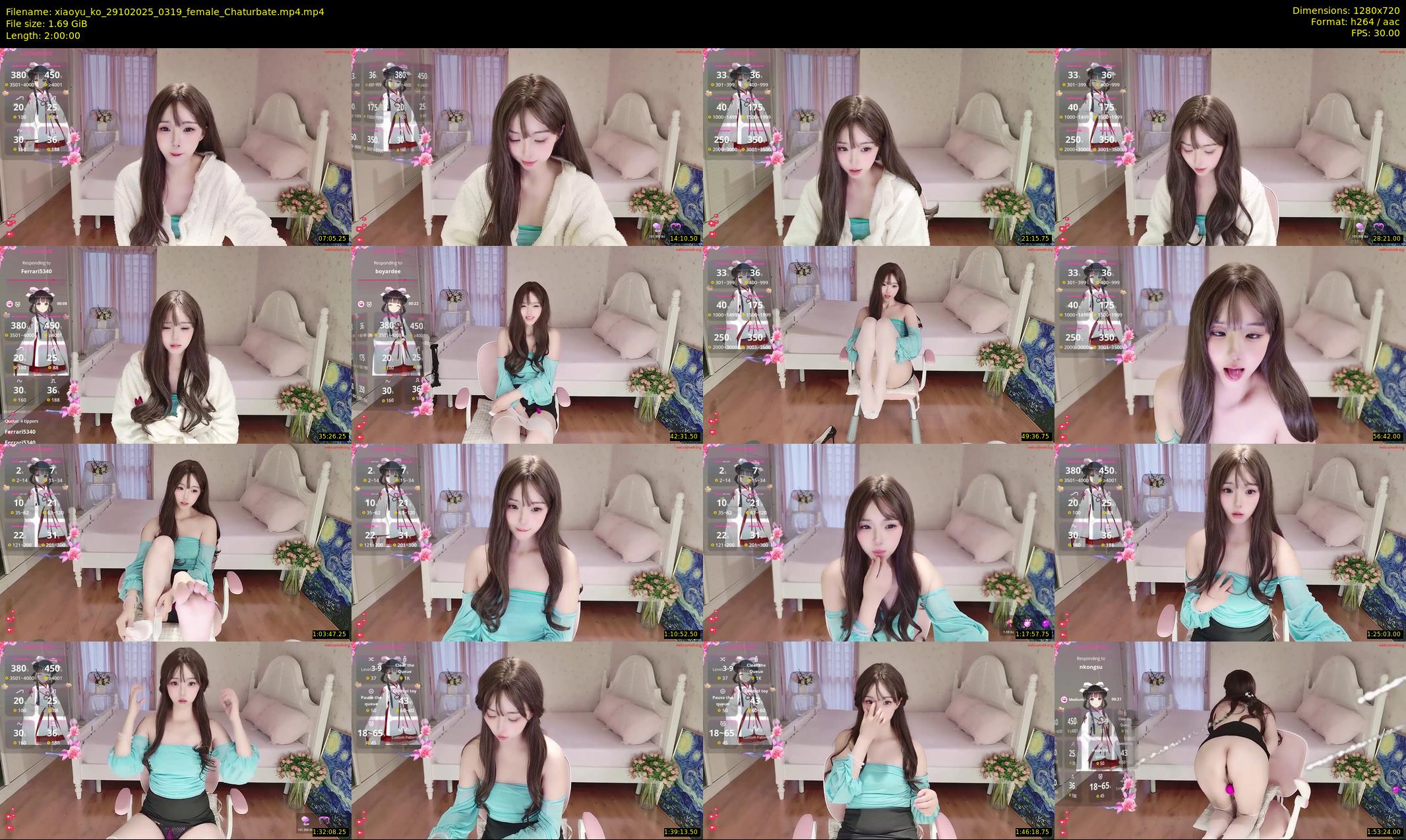 xiaoyu_ko — 120 minute Chaturbate female cam show recording, 720p, Oct 29, 2025