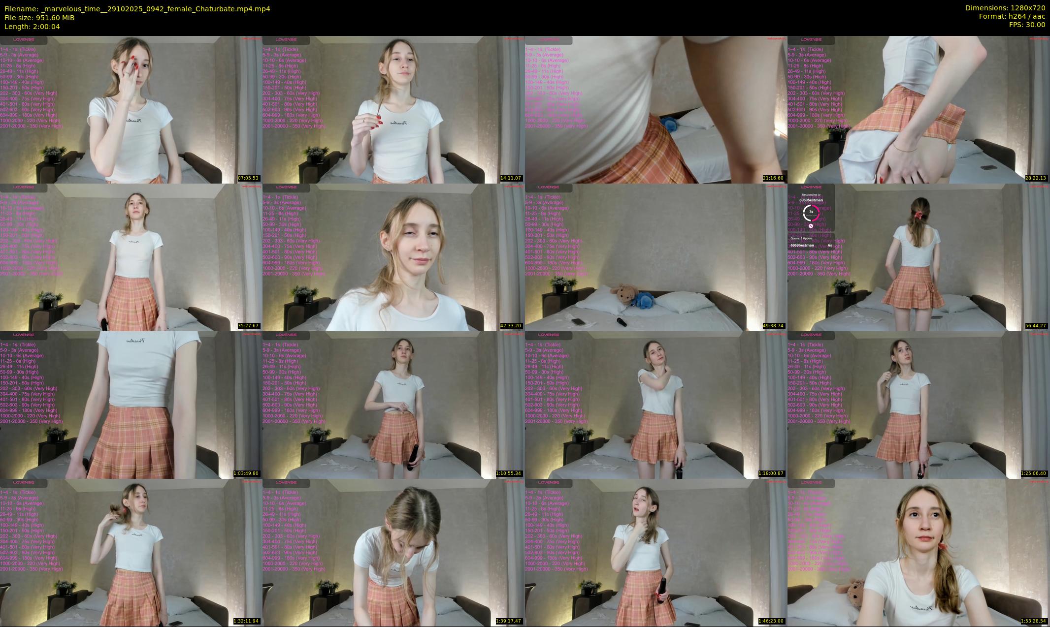 _marvelous_time_ — 121 minute Chaturbate female cam show recording, 720p, Oct 29, 2025