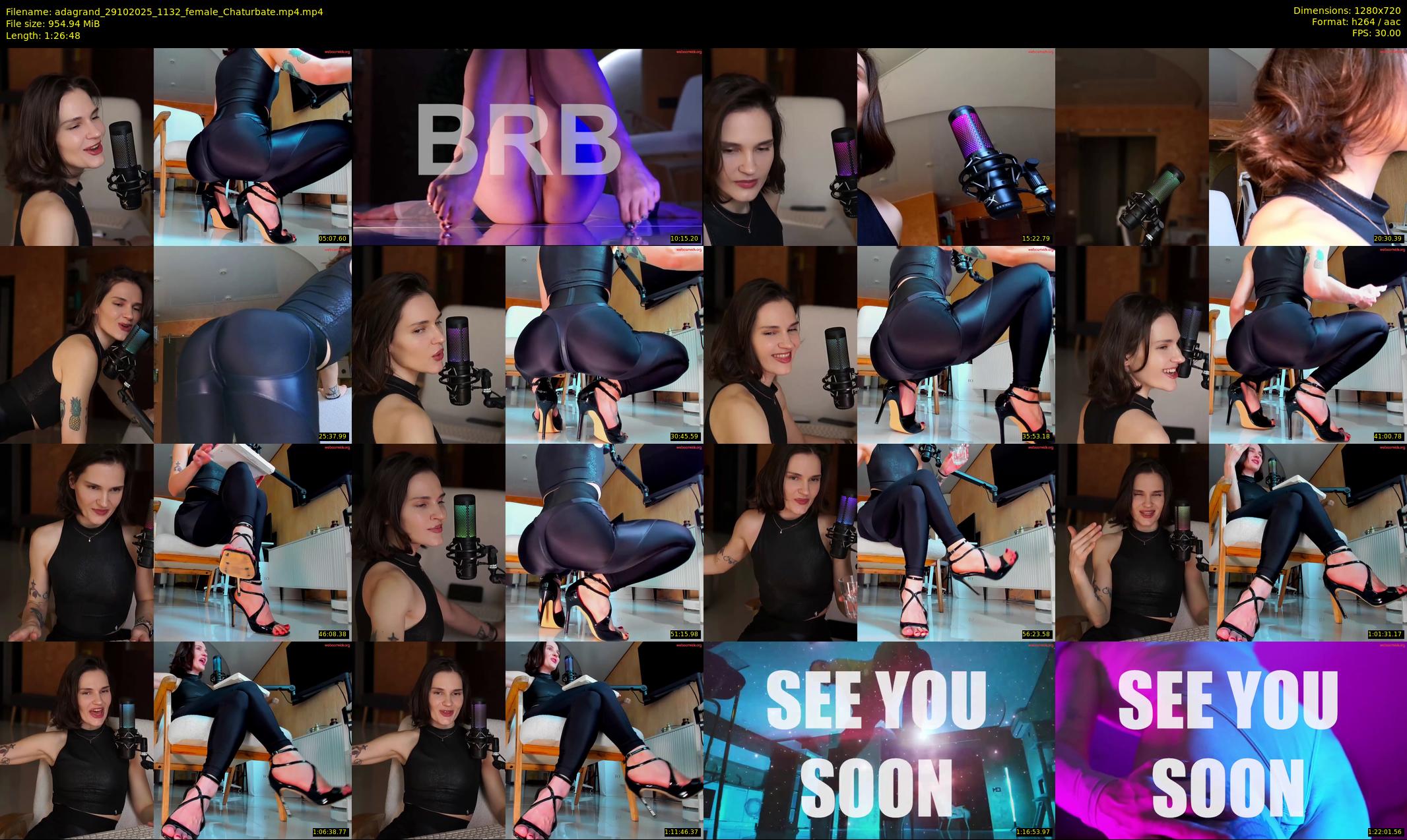 adagrand — 87 minute Chaturbate female cam show recording, 720p, Oct 29, 2025