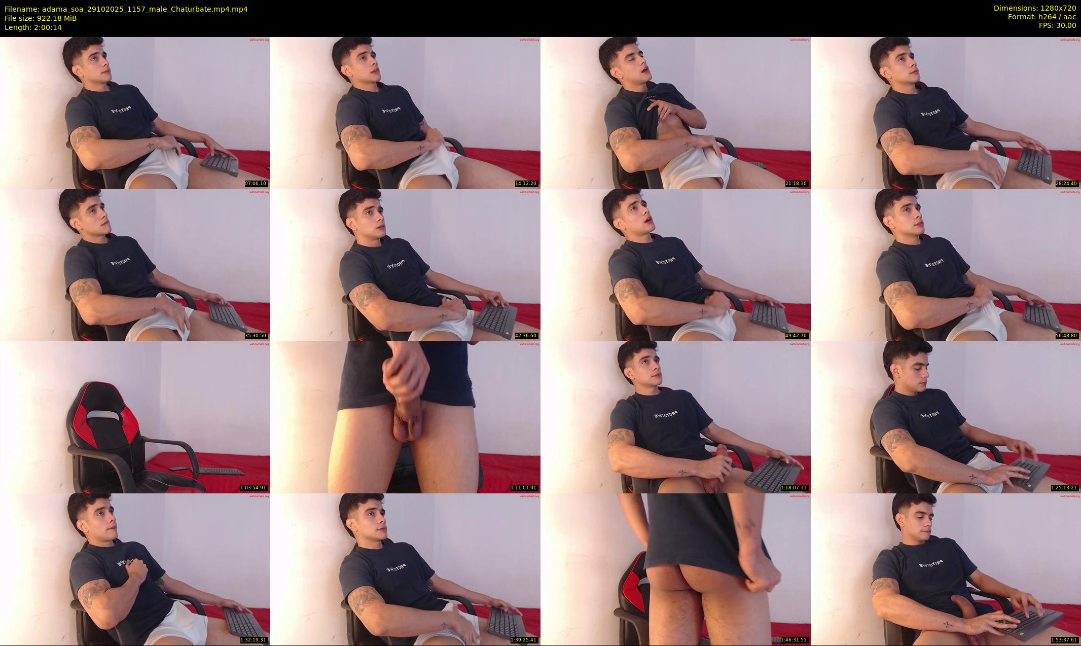 adama_soa — 121 minute Chaturbate male cam show recording, 720p, Oct 29, 2025