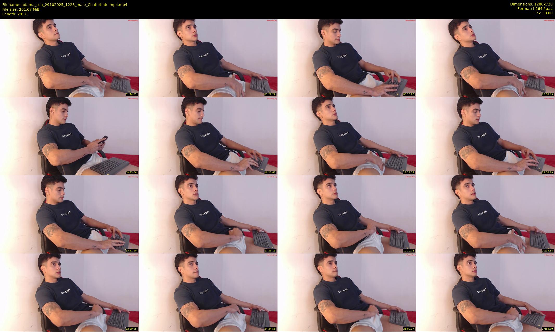adama_soa — 30 minute Chaturbate male cam show recording, 720p, Oct 29, 2025
