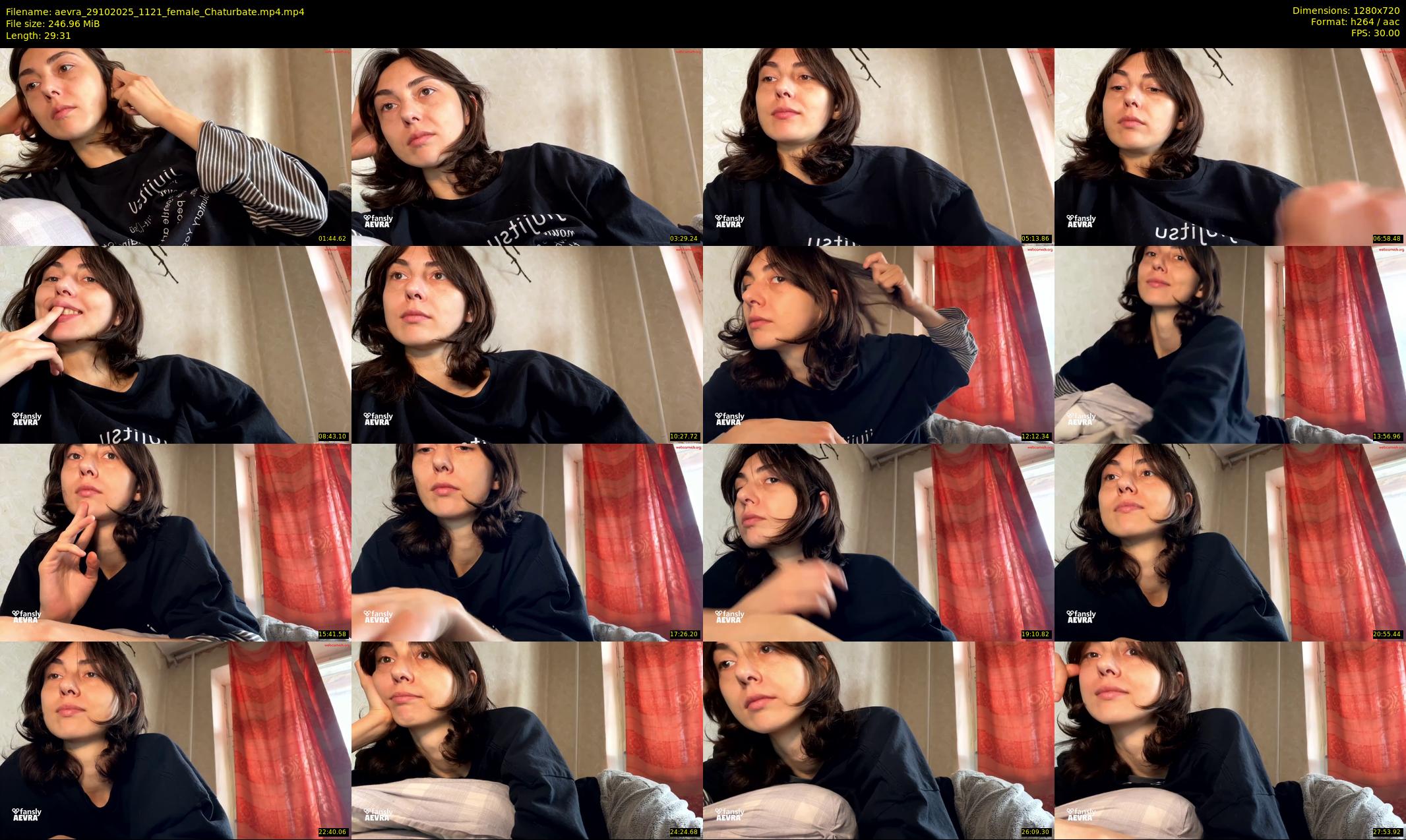 aevra — 30 minute Chaturbate female cam show recording, 720p, Oct 29, 2025