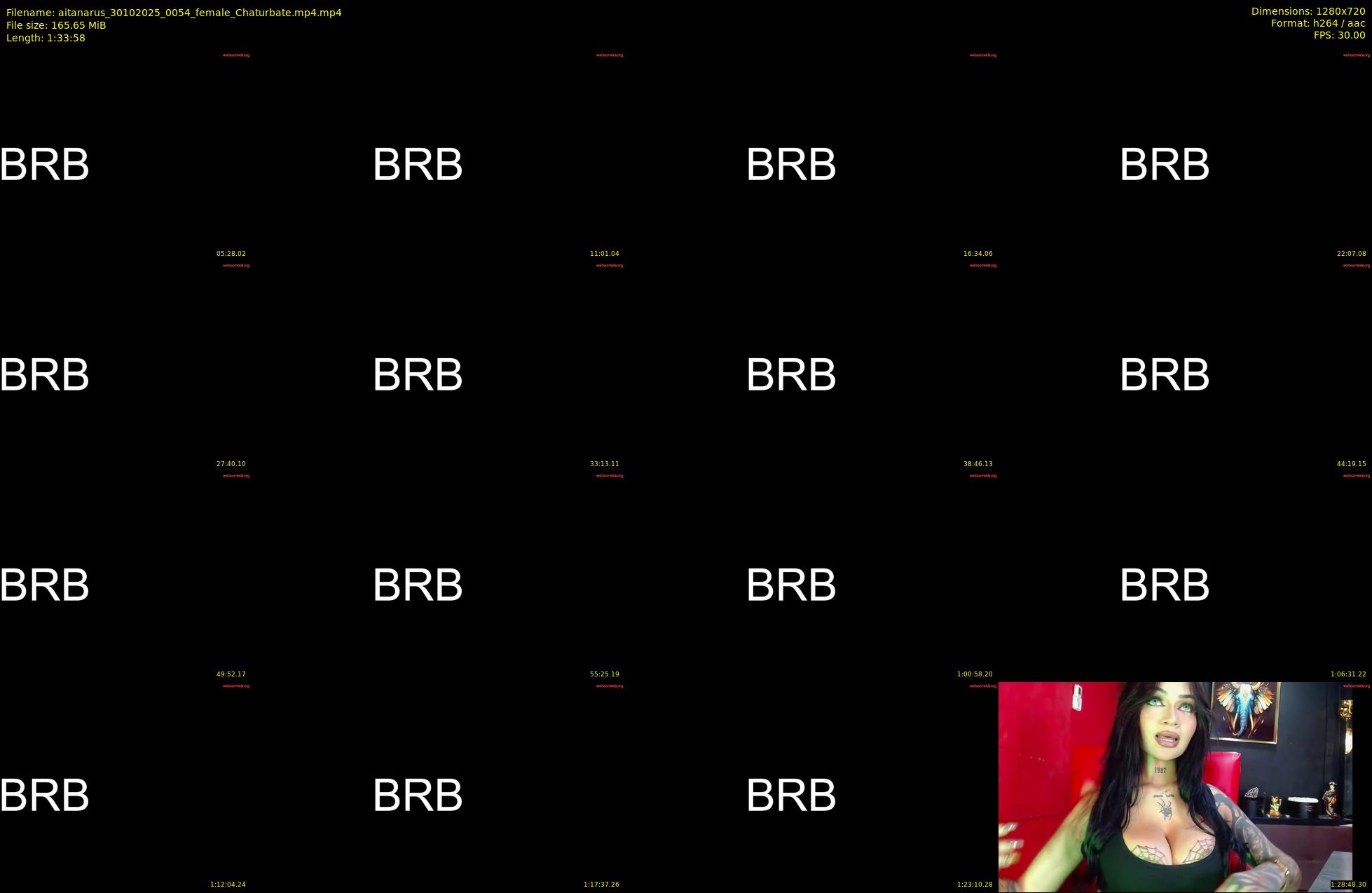 aitanarus — 94 minute Chaturbate female cam show recording, 720p, Oct 30, 2025