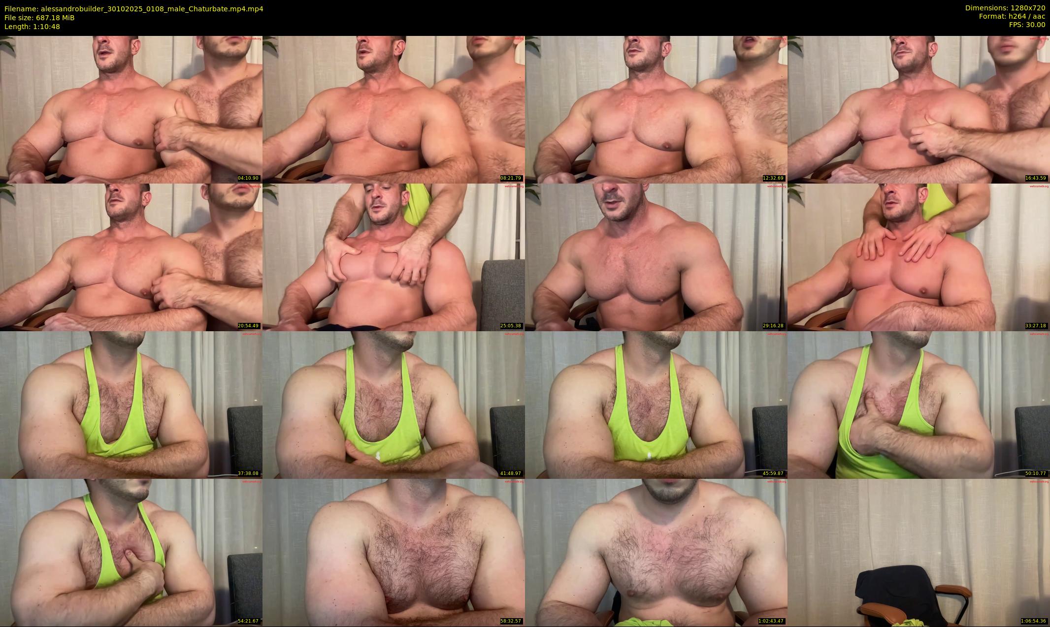 alessandrobuilder — 71 minute Chaturbate couple cam show recording, 720p, Oct 30, 2025
