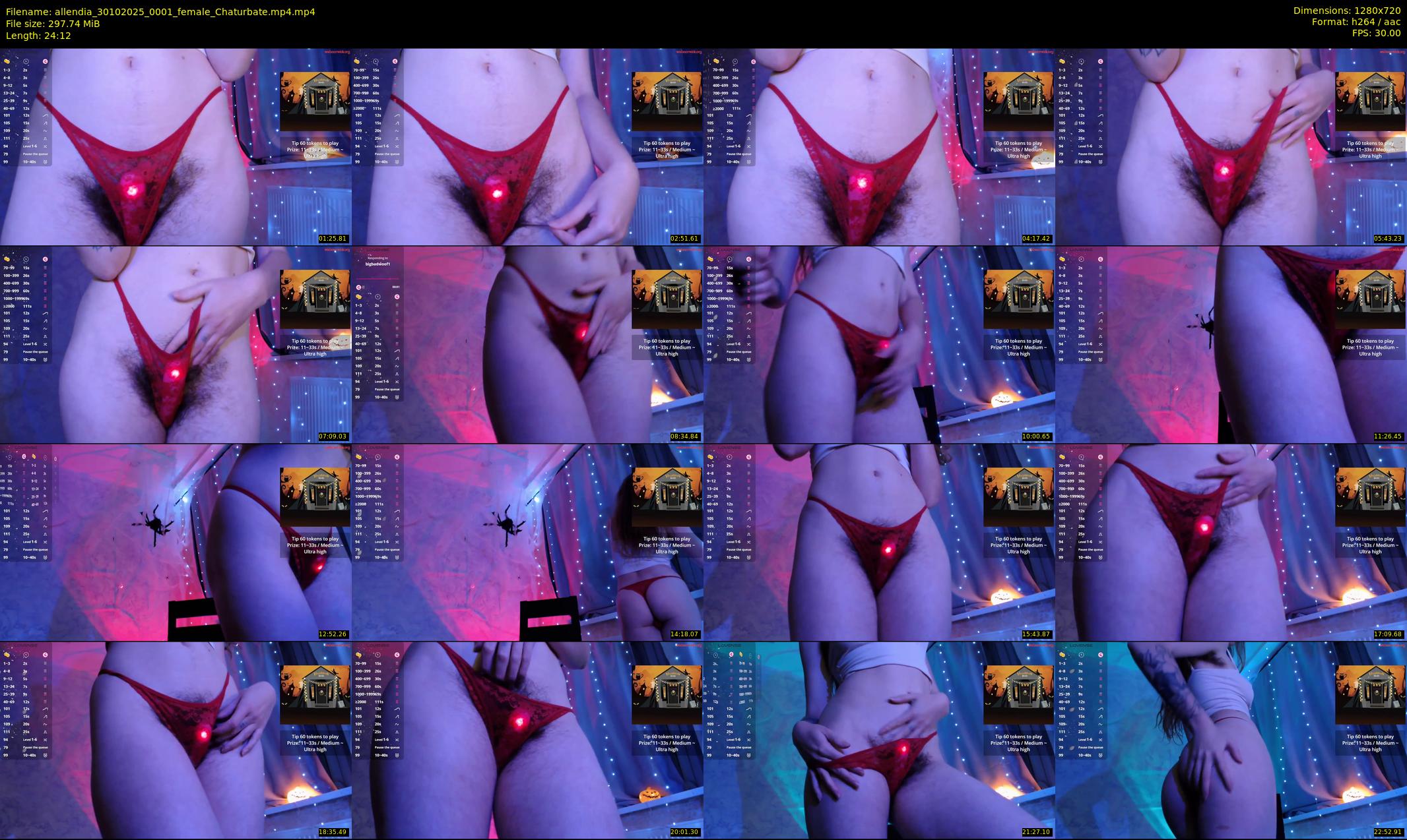 allendia — 25 minute Chaturbate female cam show recording, 720p, Oct 30, 2025