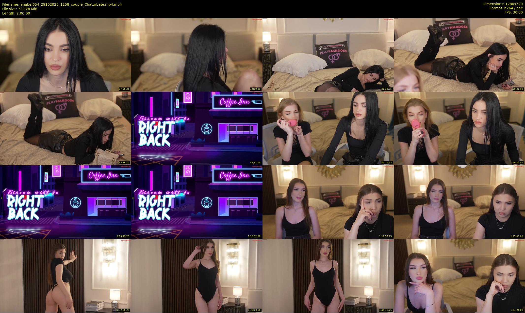 anabel054 — 120 minute Chaturbate female cam show recording, 720p, Oct 29, 2025