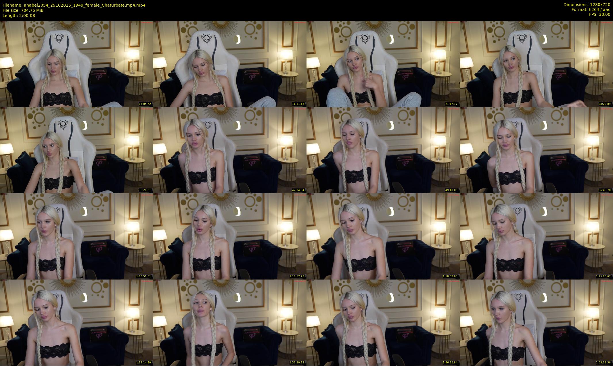 anabel2054 — 121 minute Chaturbate female cam show recording, 720p, Oct 29, 2025