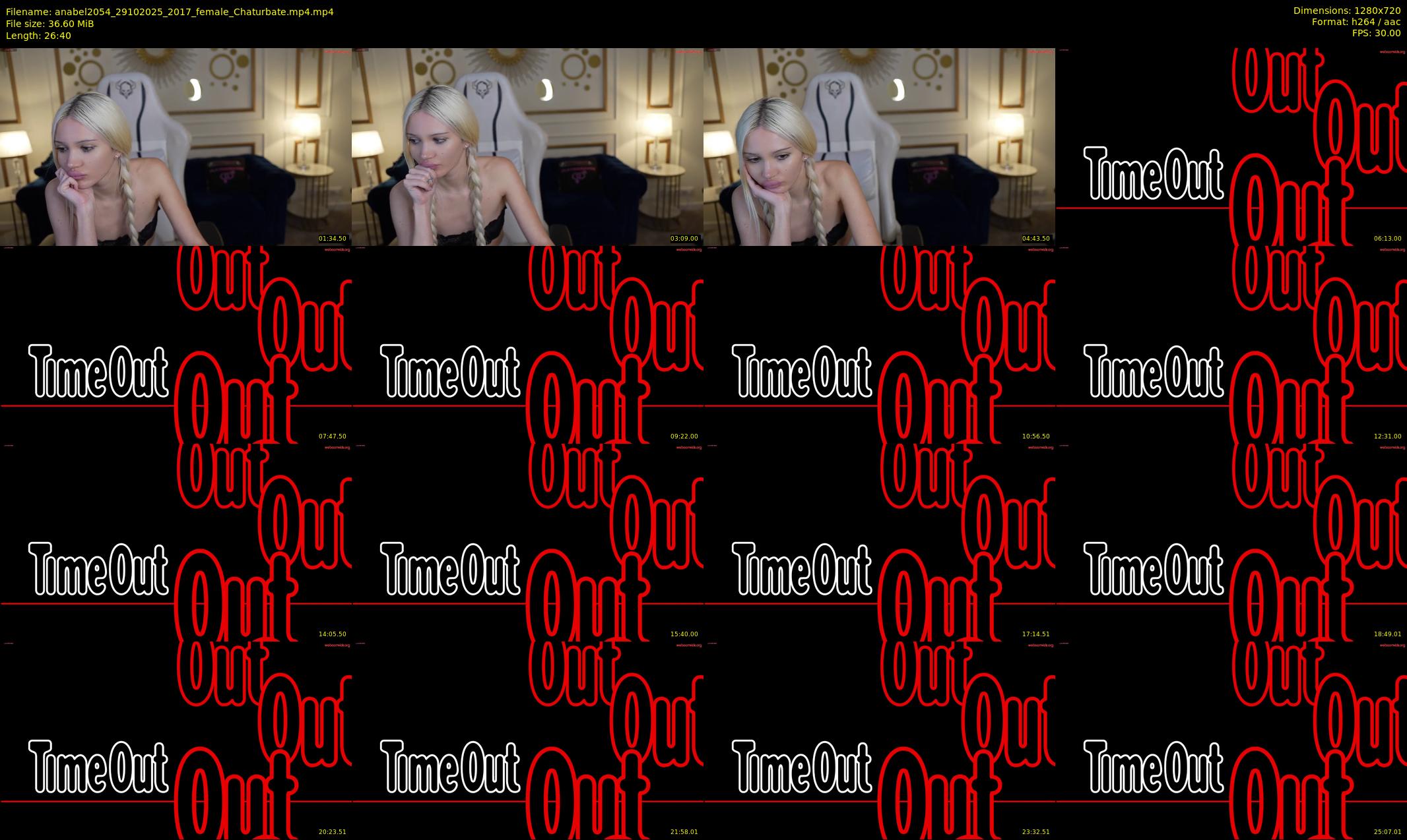 anabel2054 — 27 minute Chaturbate female cam show recording, 720p, Oct 29, 2025