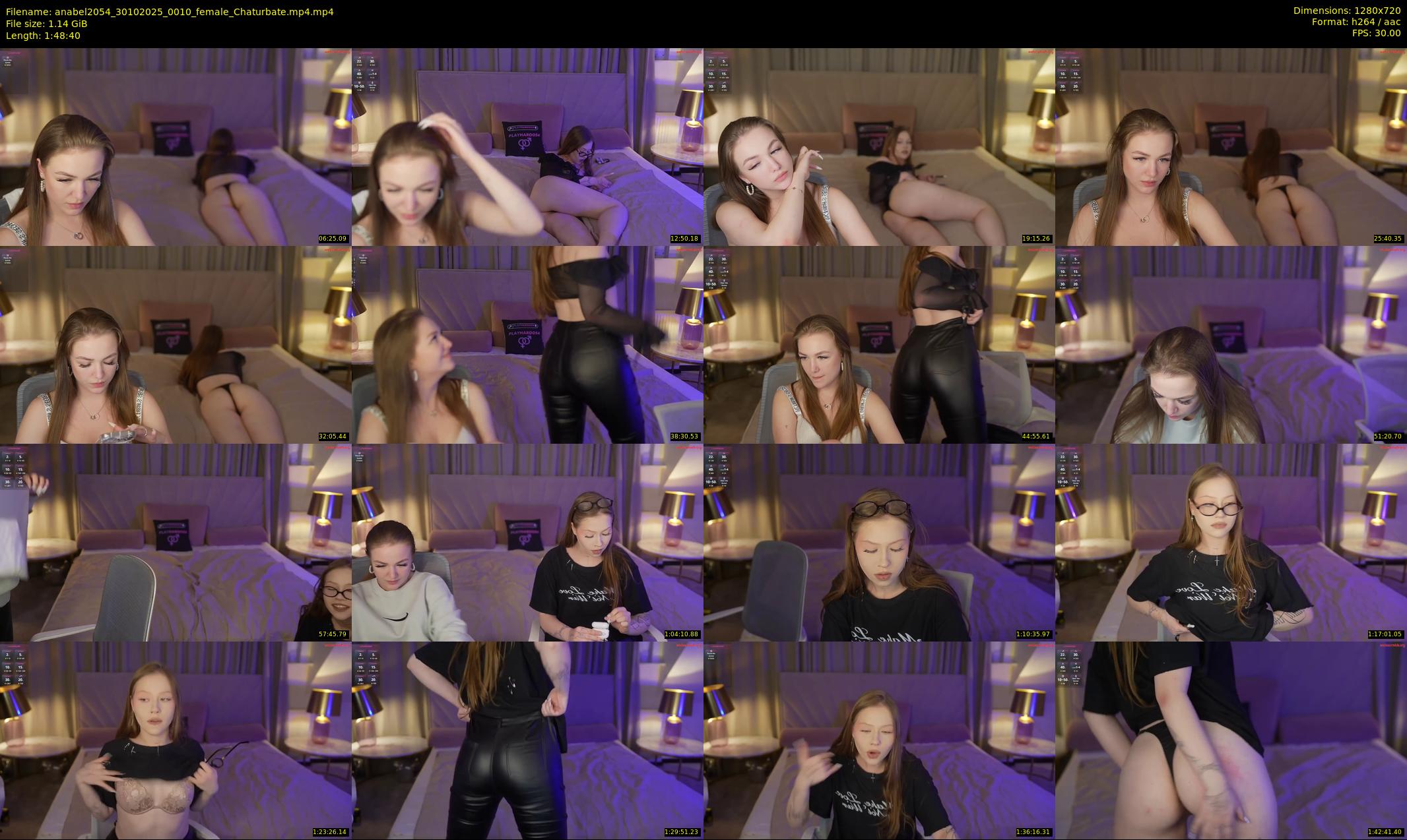 anabel2054 — 109 minute Chaturbate female cam show recording, 720p, Oct 30, 2025