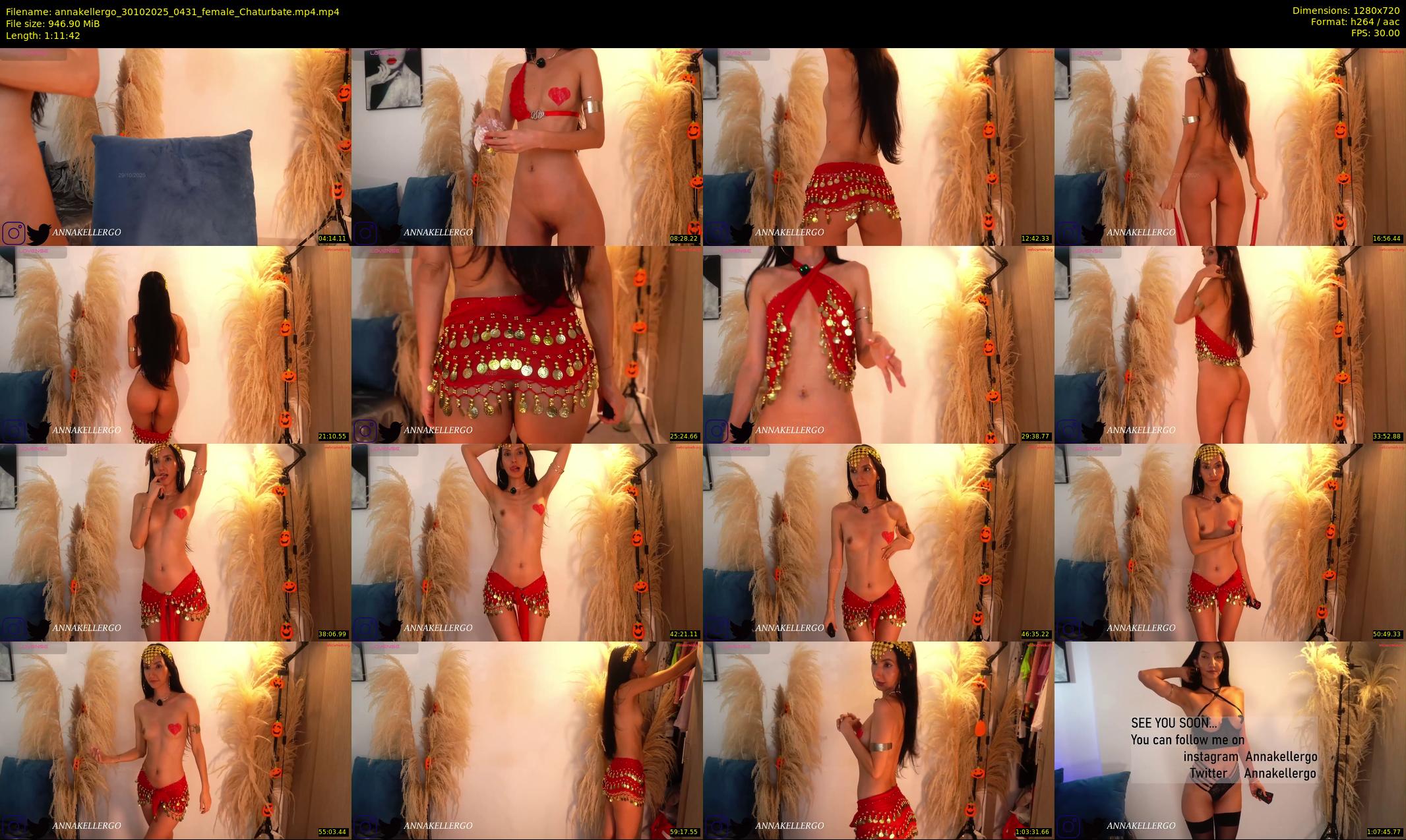 annakellergo — 72 minute Chaturbate female cam show recording, 720p, Oct 30, 2025