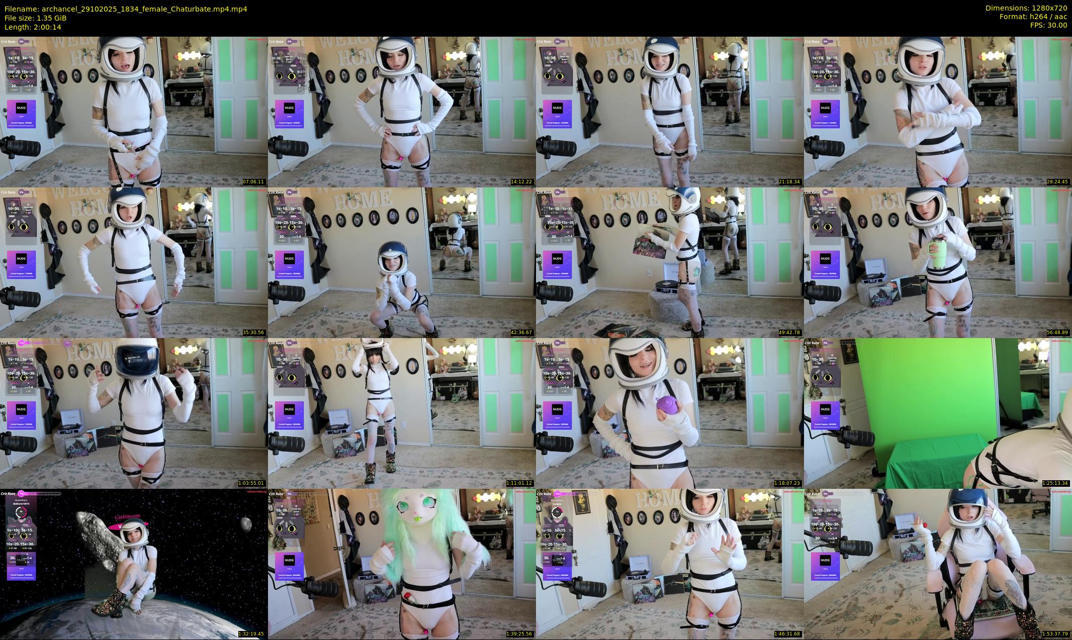 archancel — 121 minute Chaturbate female cam show recording, 720p, Oct 29, 2025
