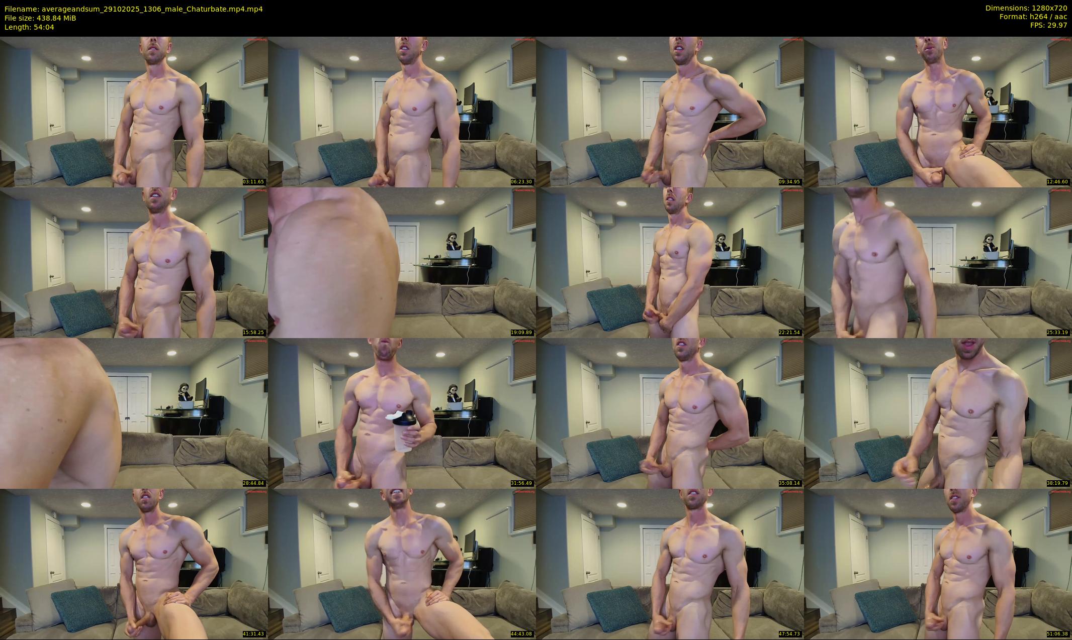 averageandsum — 55 minute Chaturbate male cam show recording, 720p, Oct 29, 2025