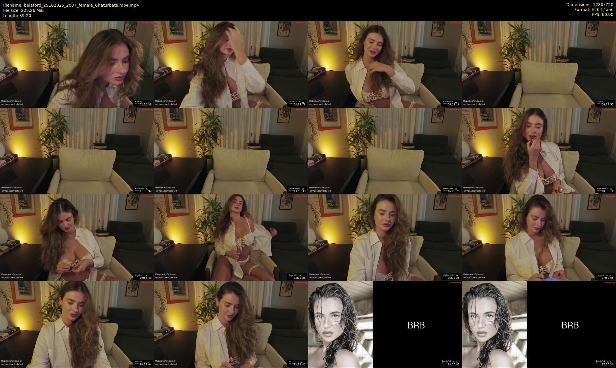 belaford — 40 minute Chaturbate female cam show recording, 720p, Oct 29, 2025