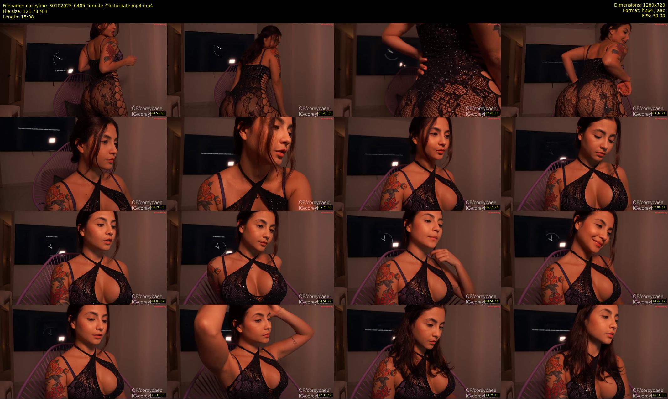 coreybae — 16 minute Chaturbate female cam show recording, 720p, Oct 30, 2025