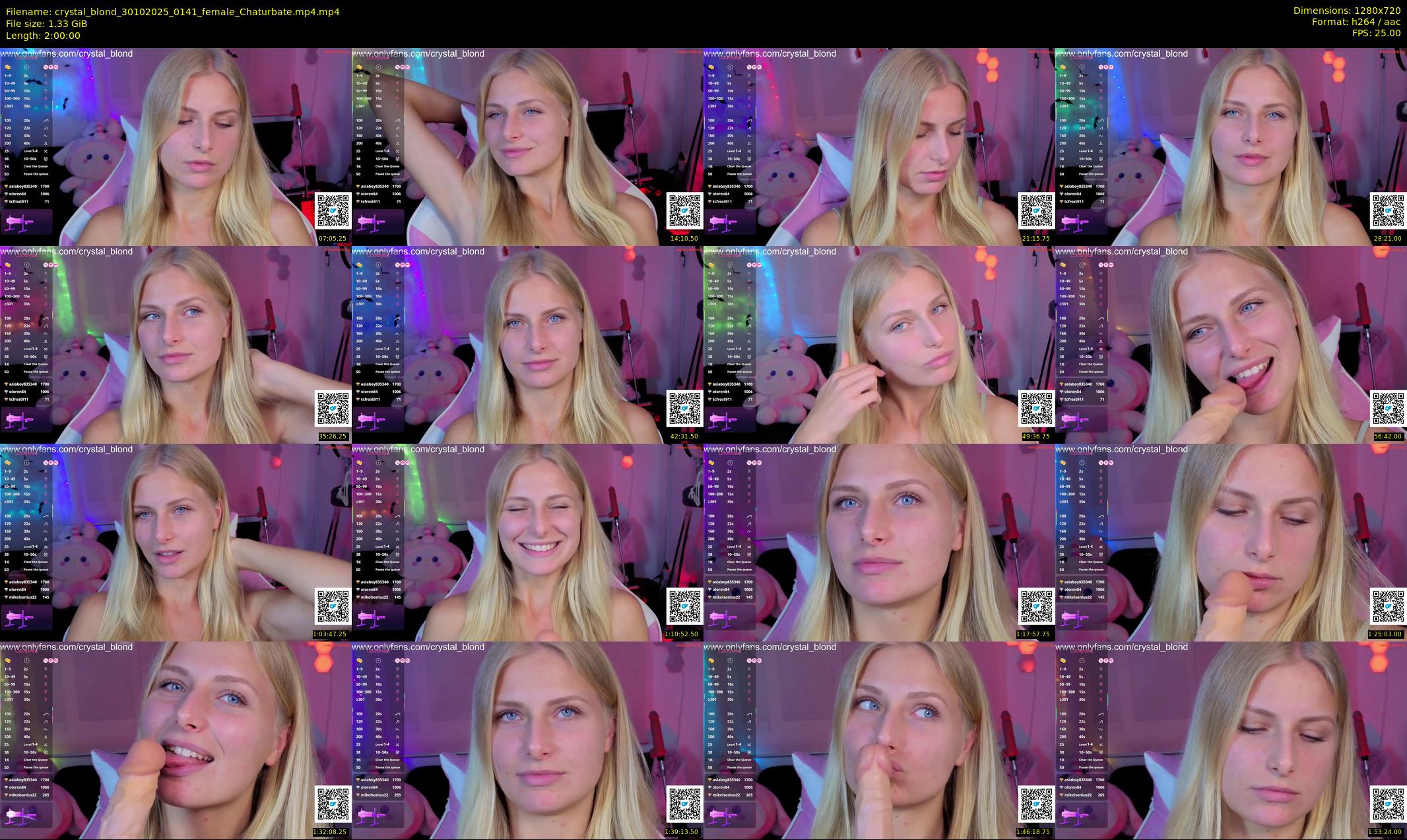 crystal_blond — 120 minute Chaturbate female cam show recording, 720p, Oct 30, 2025