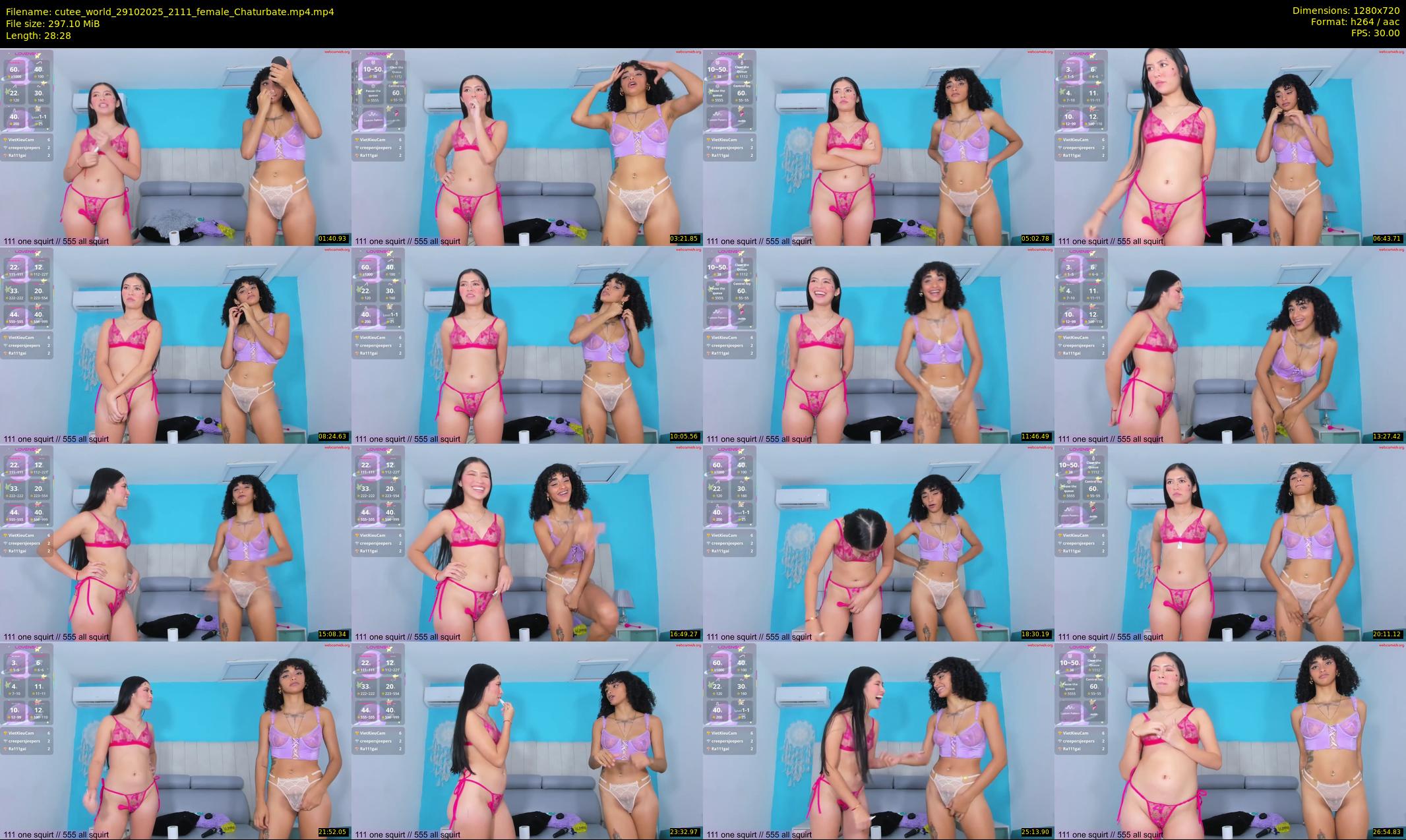 cutee_world — 29 minute Chaturbate female cam show recording, 720p, Oct 29, 2025