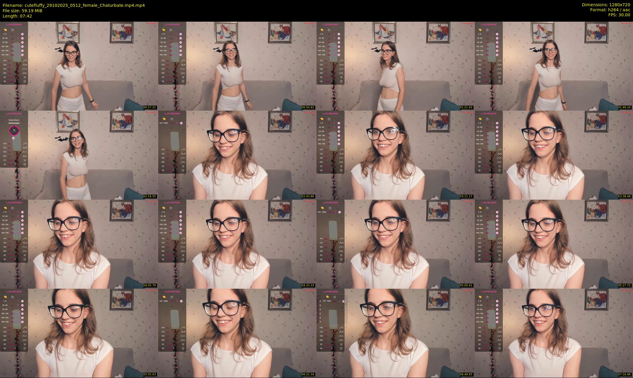 cutefluffy — 8 minute Chaturbate female cam show recording, 720p, Oct 29, 2025