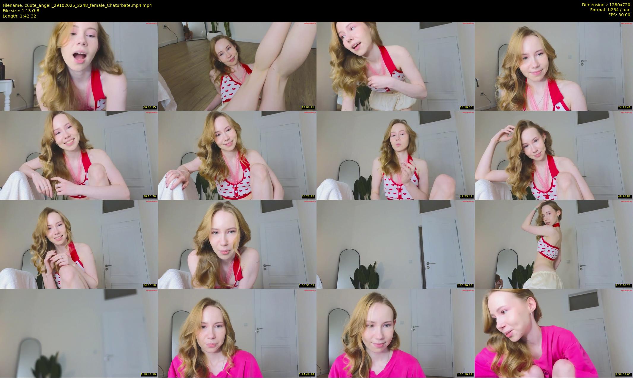 cuute_angell — 103 minute Chaturbate female cam show recording, 720p, Oct 29, 2025