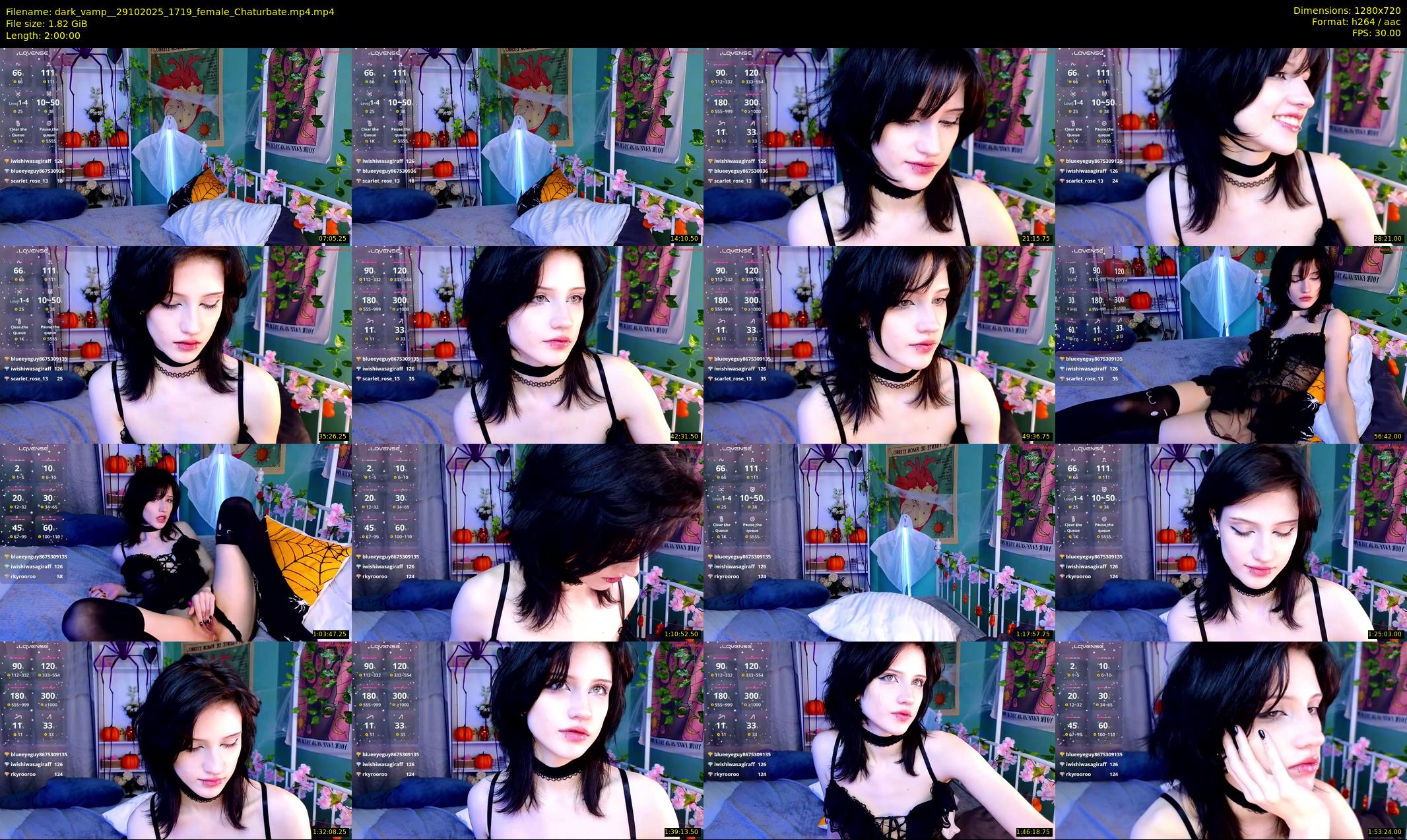 dark_vamp_ — 120 minute Chaturbate female cam show recording, 720p, Oct 29, 2025
