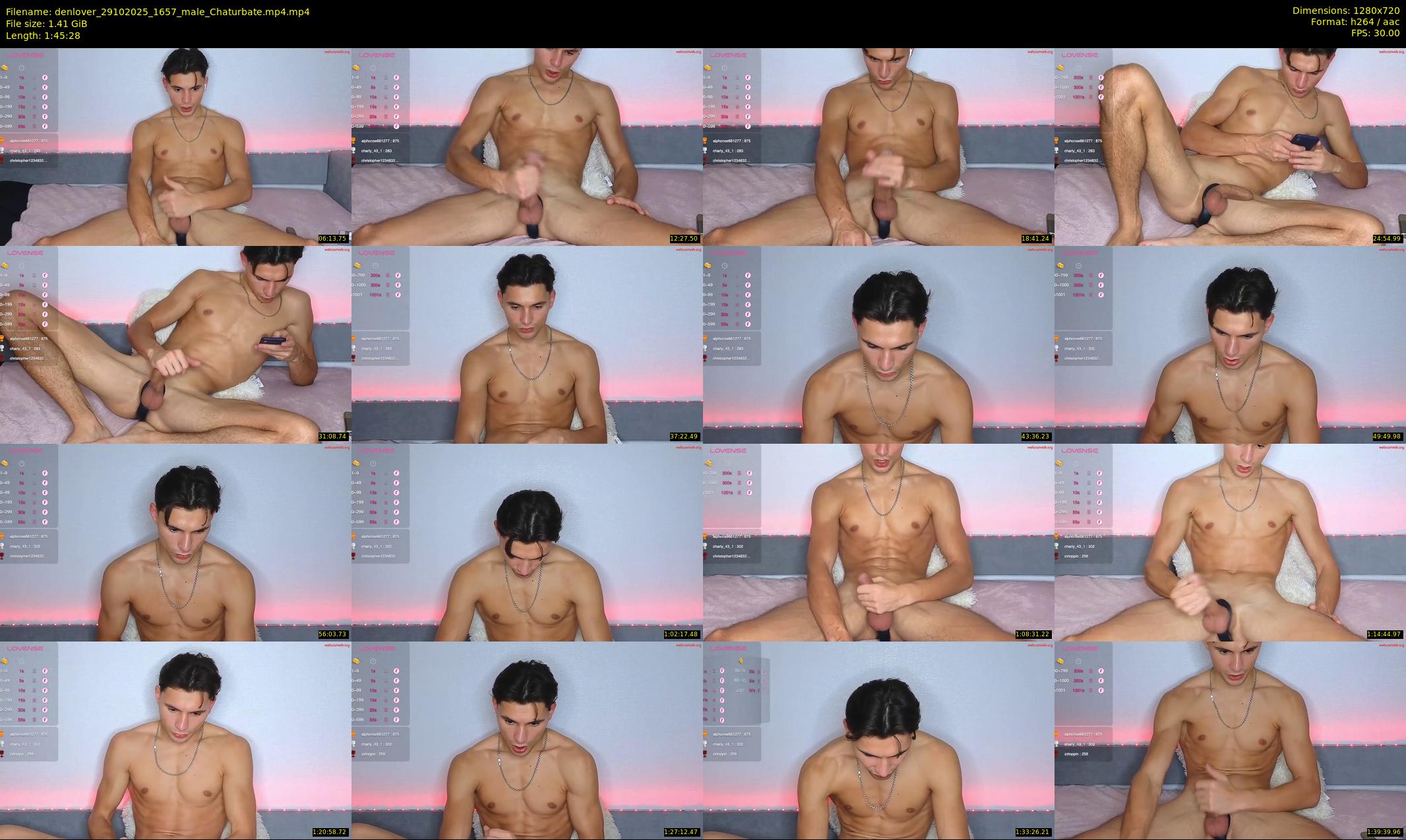 denlover — 106 minute Chaturbate male cam show recording, 720p, Oct 29, 2025