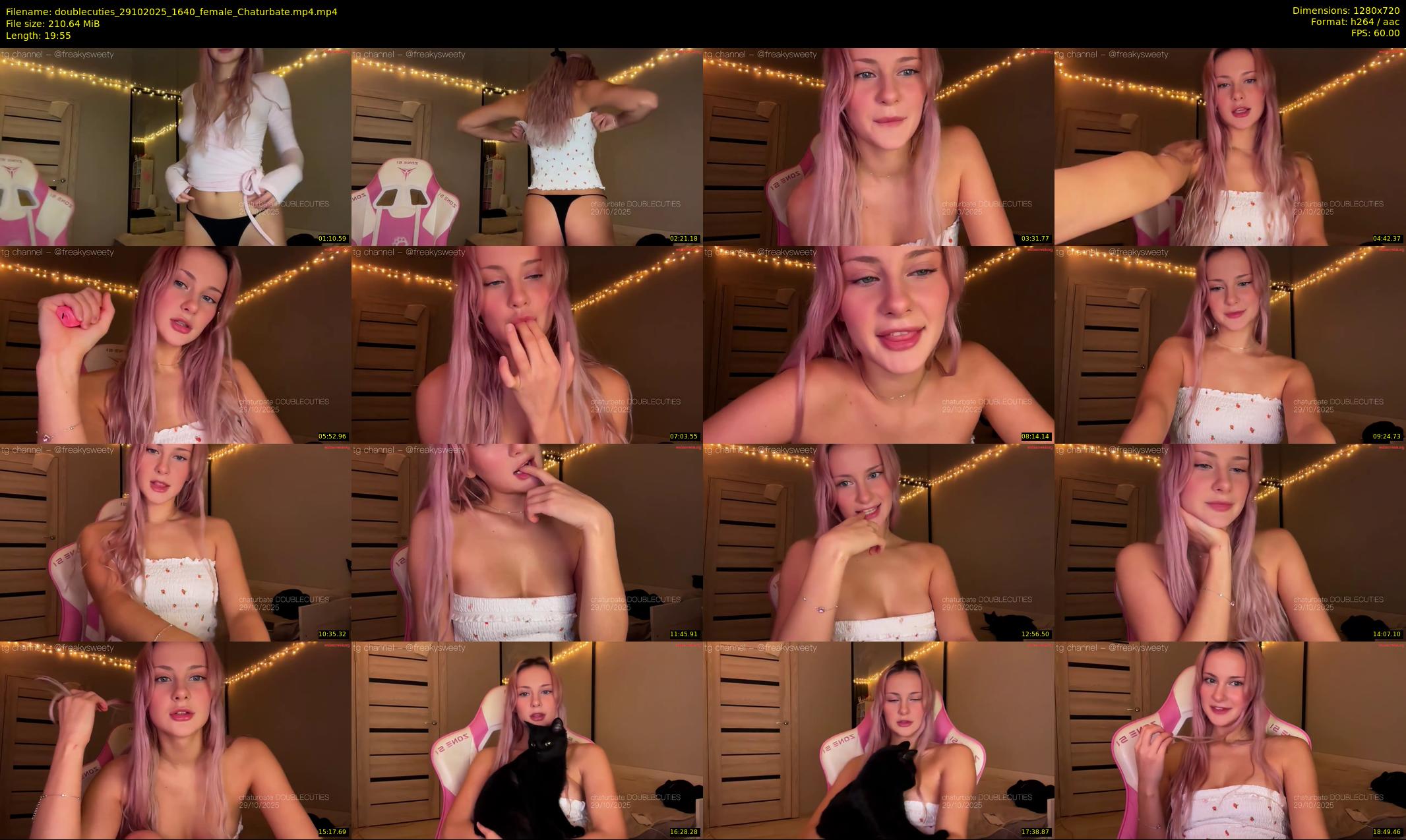 doublecuties — 20 minute Chaturbate couple cam show recording, 720p, Oct 29, 2025