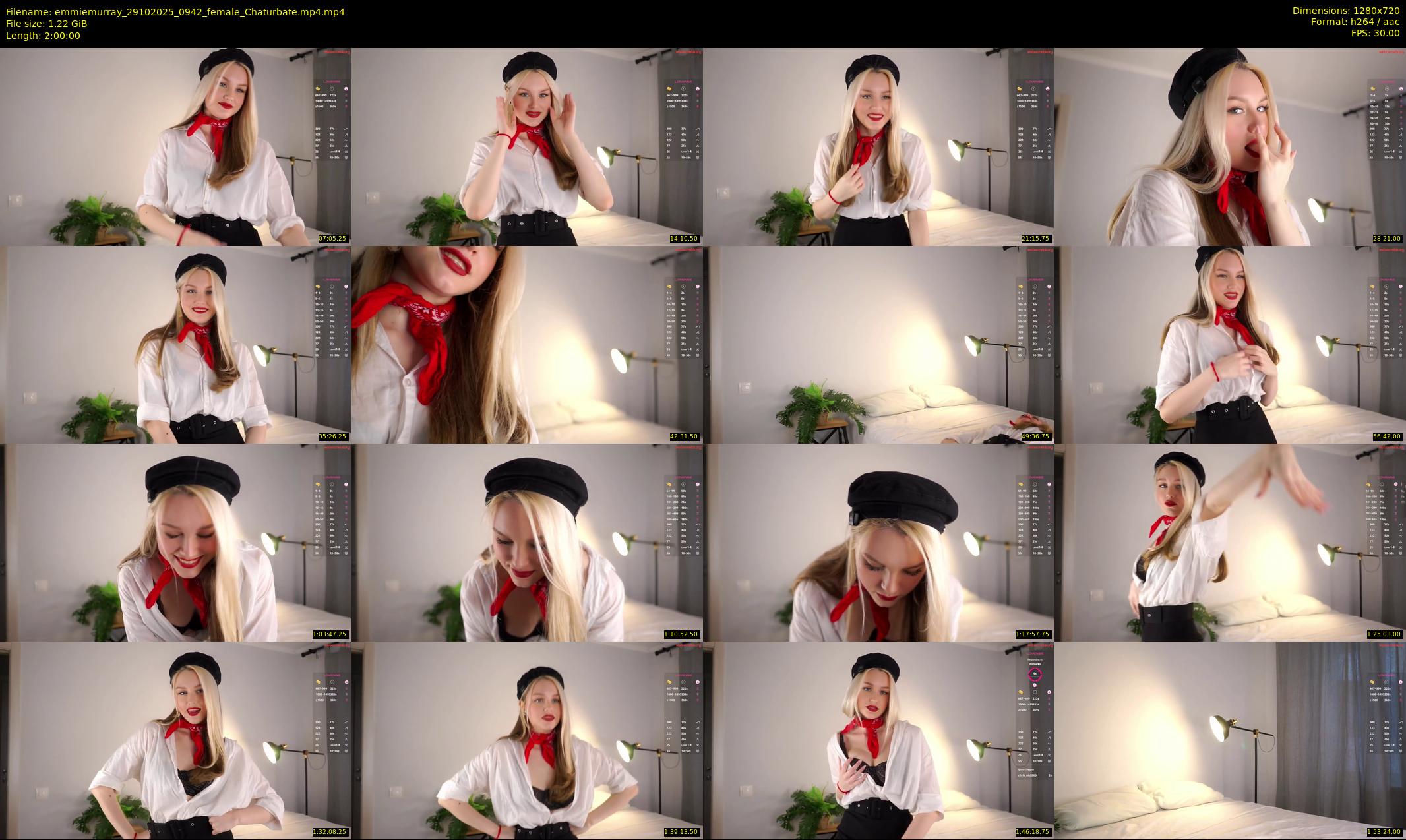 emmiemurray — 120 minute Chaturbate female cam show recording, 720p, Oct 29, 2025