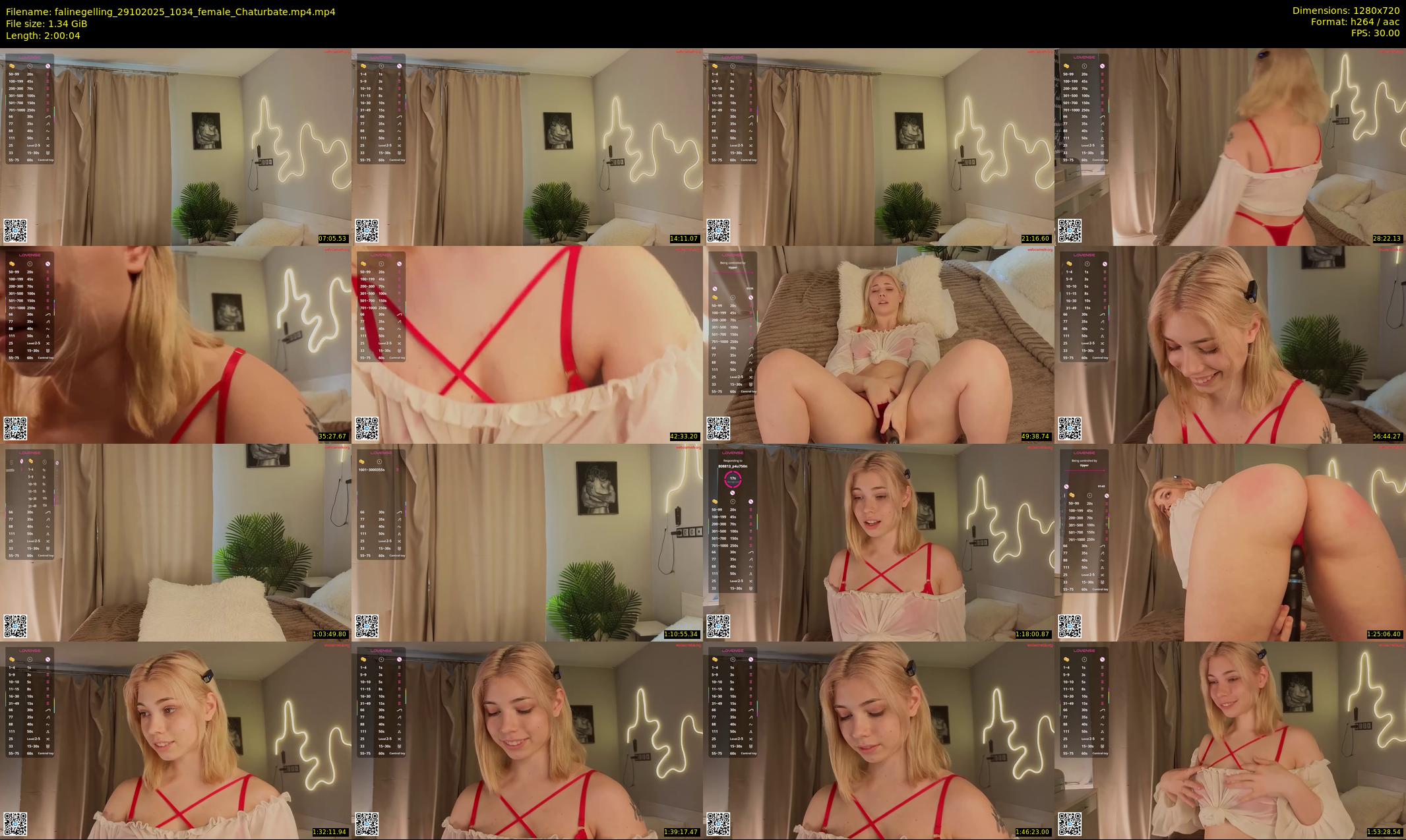 falinegelling — 121 minute Chaturbate female cam show recording, 720p, Oct 29, 2025