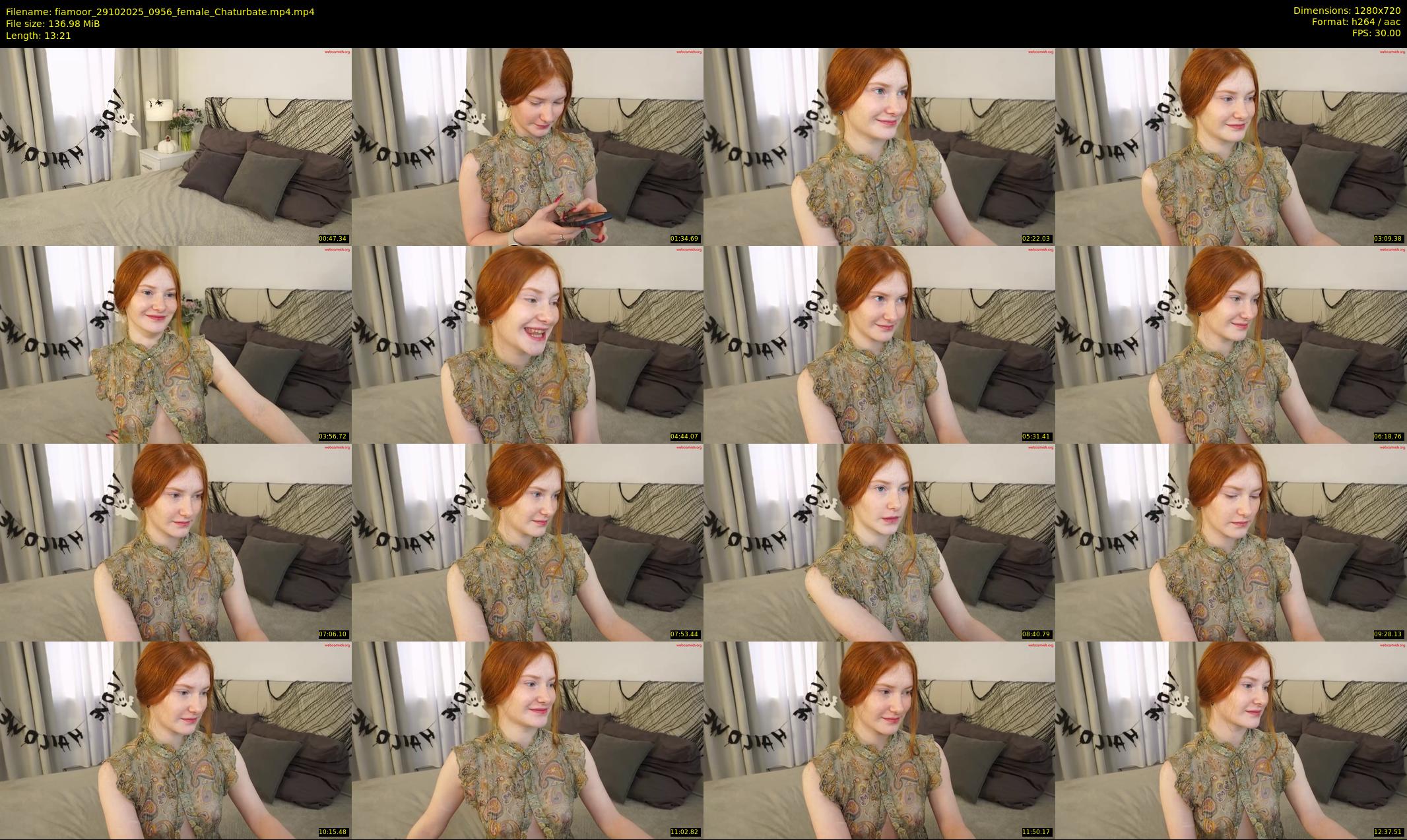 fiamoor — 14 minute Chaturbate female cam show recording, 720p, Oct 29, 2025