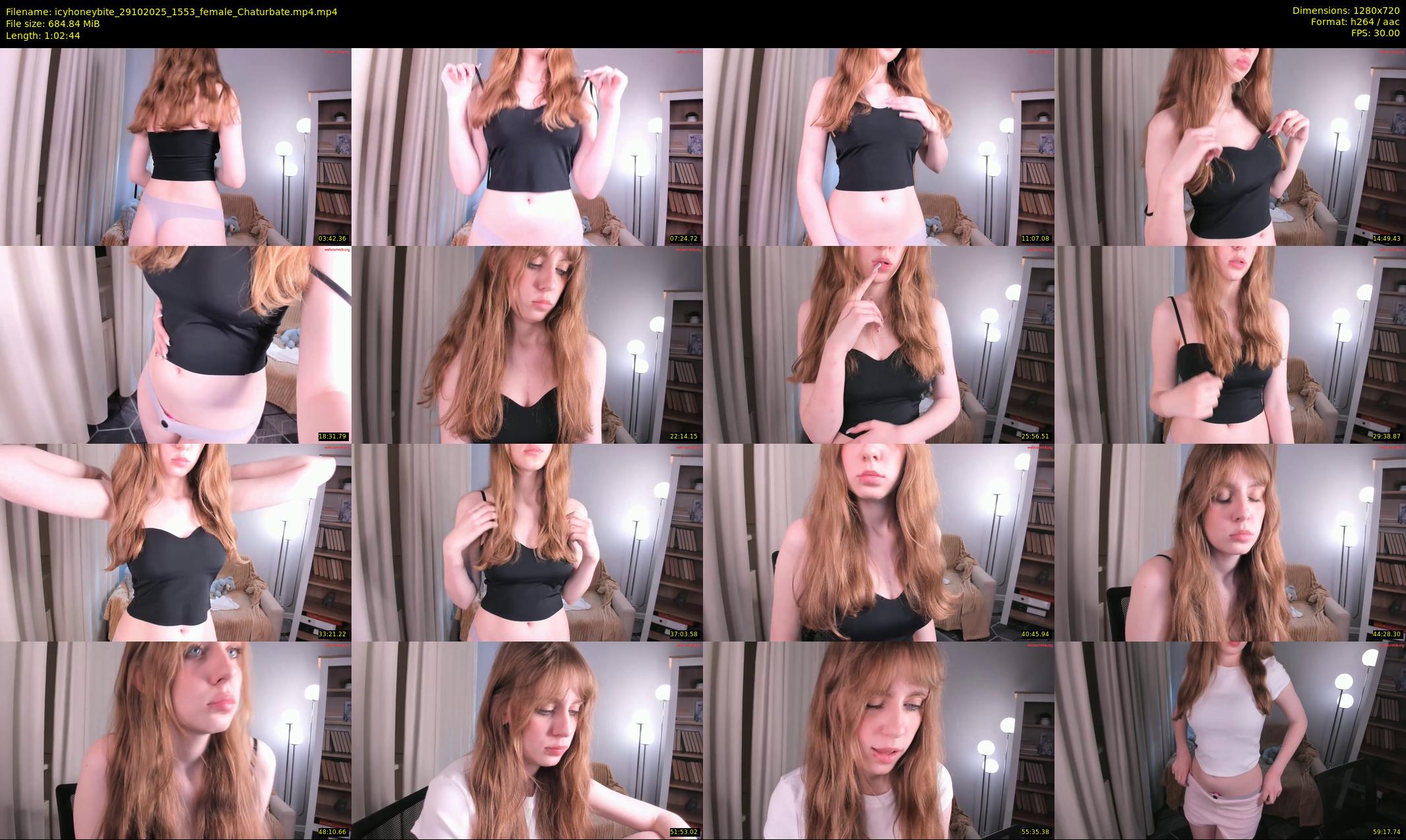 icyhoneybite — 63 minute Chaturbate female cam show recording, 720p, Oct 29, 2025