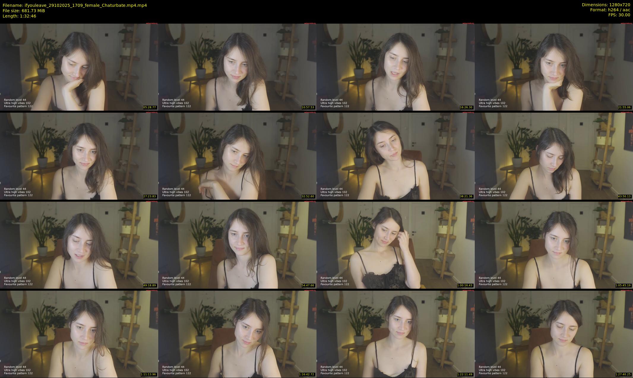 ifyouleave — 93 minute Chaturbate female cam show recording, 720p, Oct 29, 2025