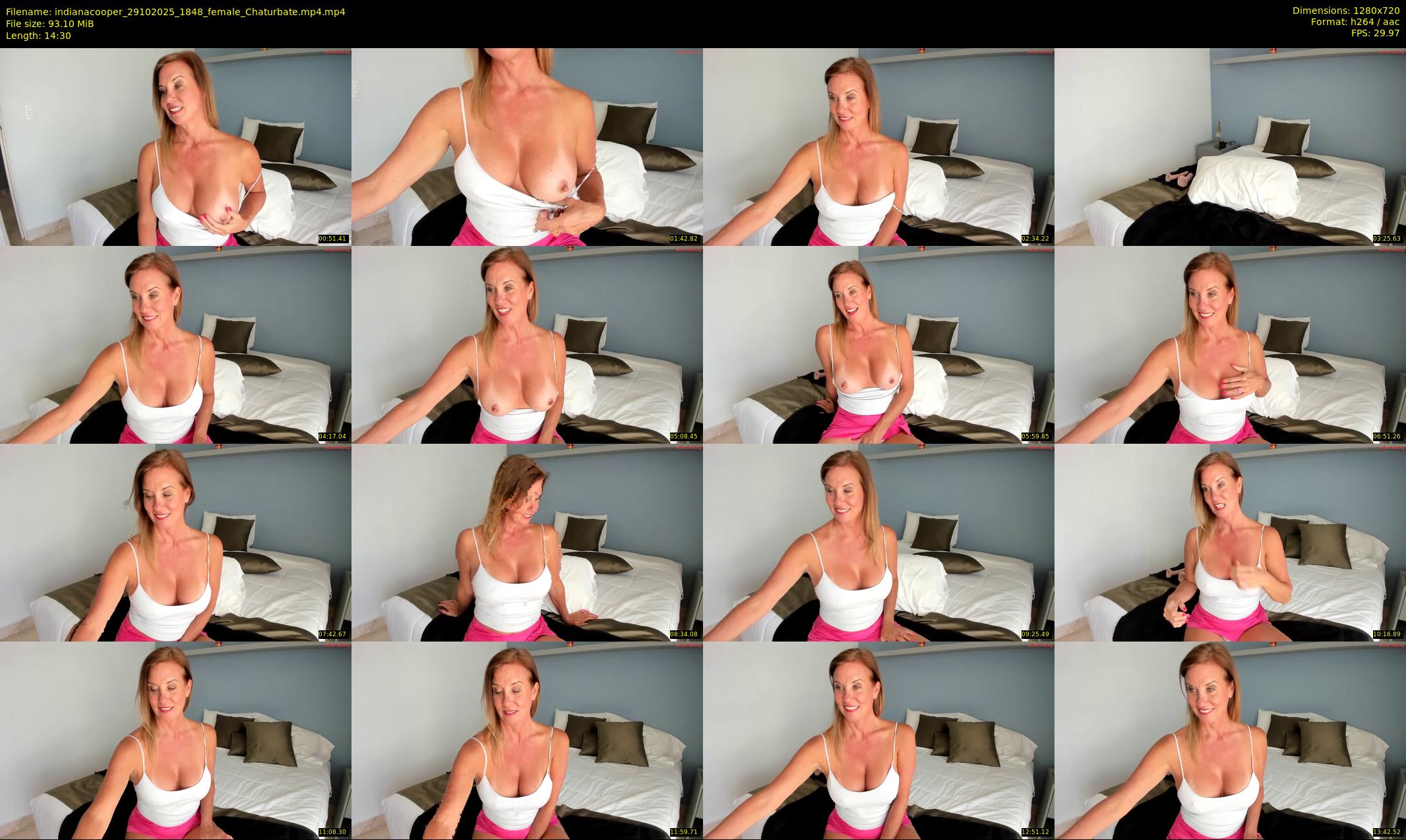 indianacooper — 15 minute Chaturbate female cam show recording, 720p, Oct 29, 2025