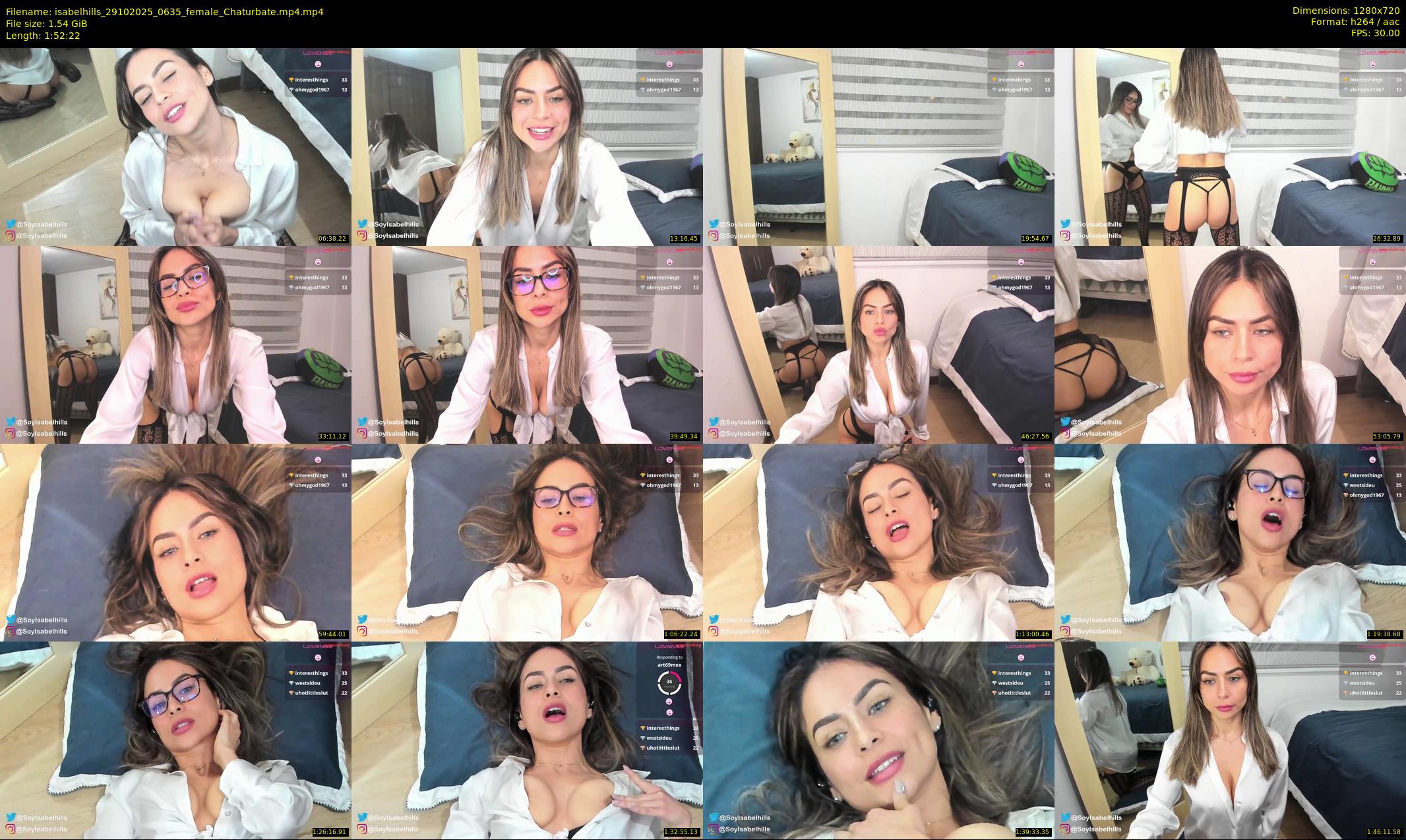 isabelhills — 113 minute Chaturbate female cam show recording, 720p, Oct 29, 2025