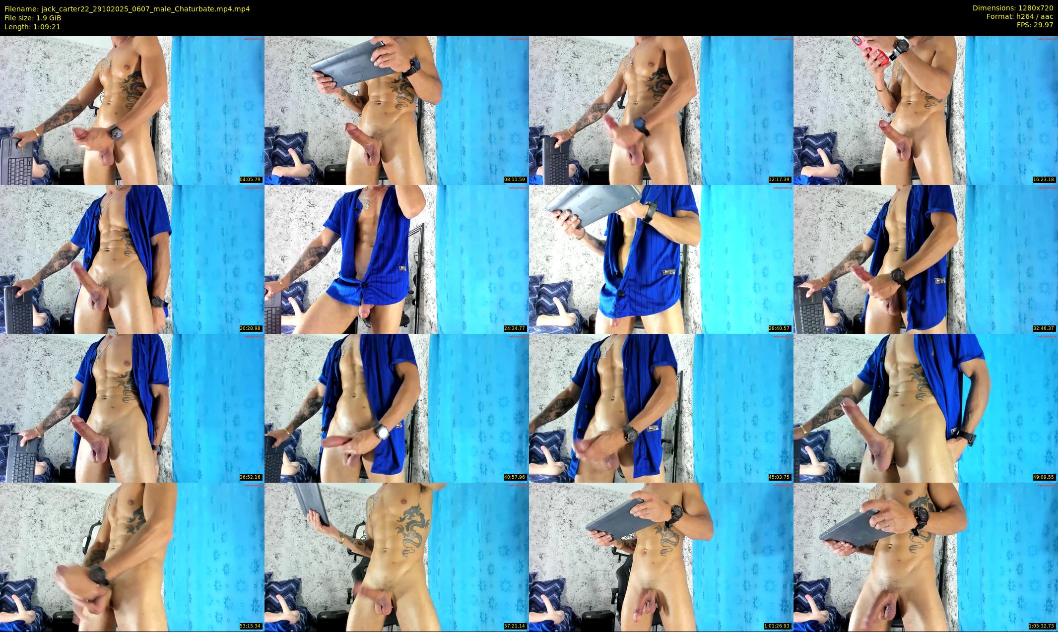 jack_carter22 — 70 minute Chaturbate male cam show recording, 720p, Oct 29, 2025