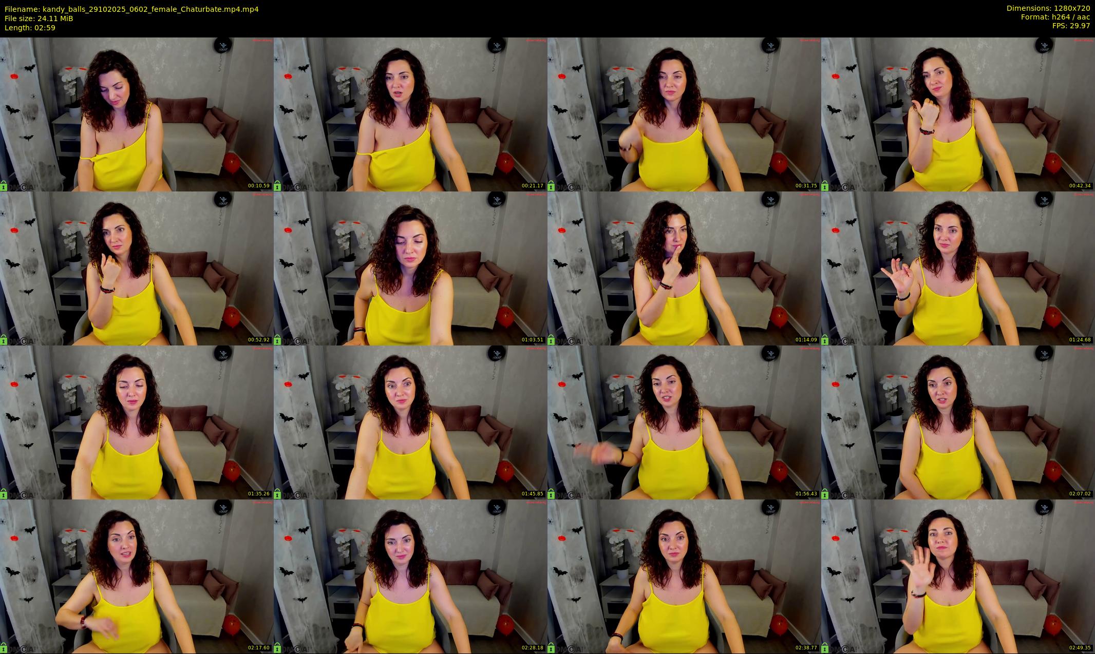 kandy_balls — 3 minute Chaturbate female cam show recording, 720p, Oct 29, 2025