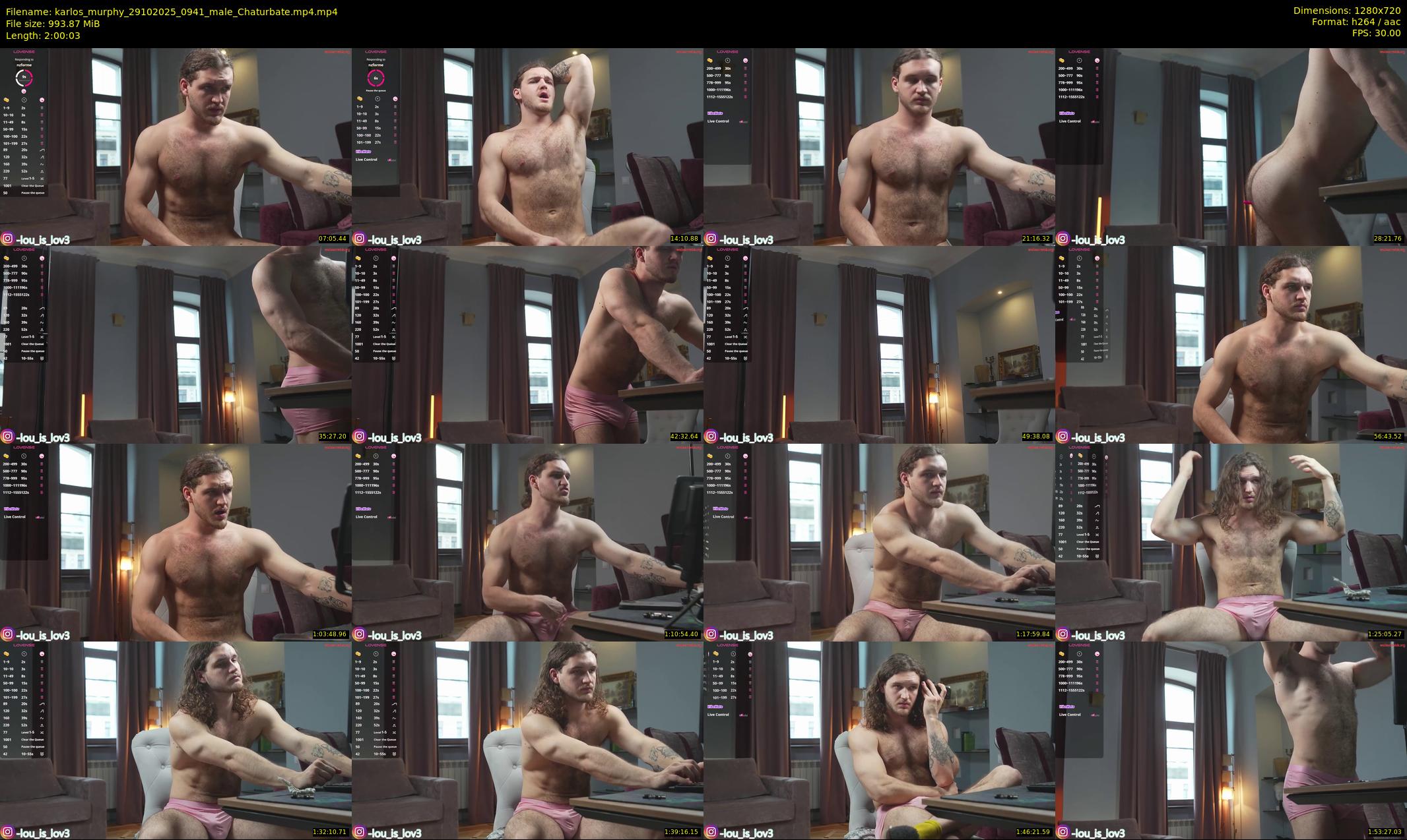 karlos_murphy — 121 minute Chaturbate male cam show recording, 720p, Oct 29, 2025