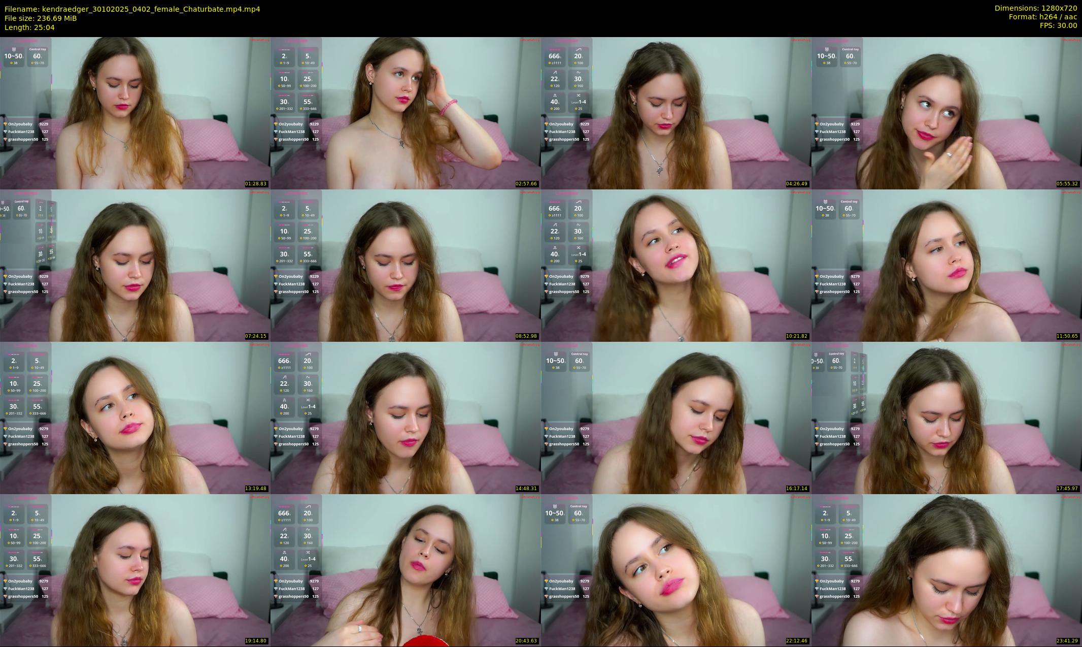 kendraedger — 26 minute Chaturbate female cam show recording, 720p, Oct 30, 2025