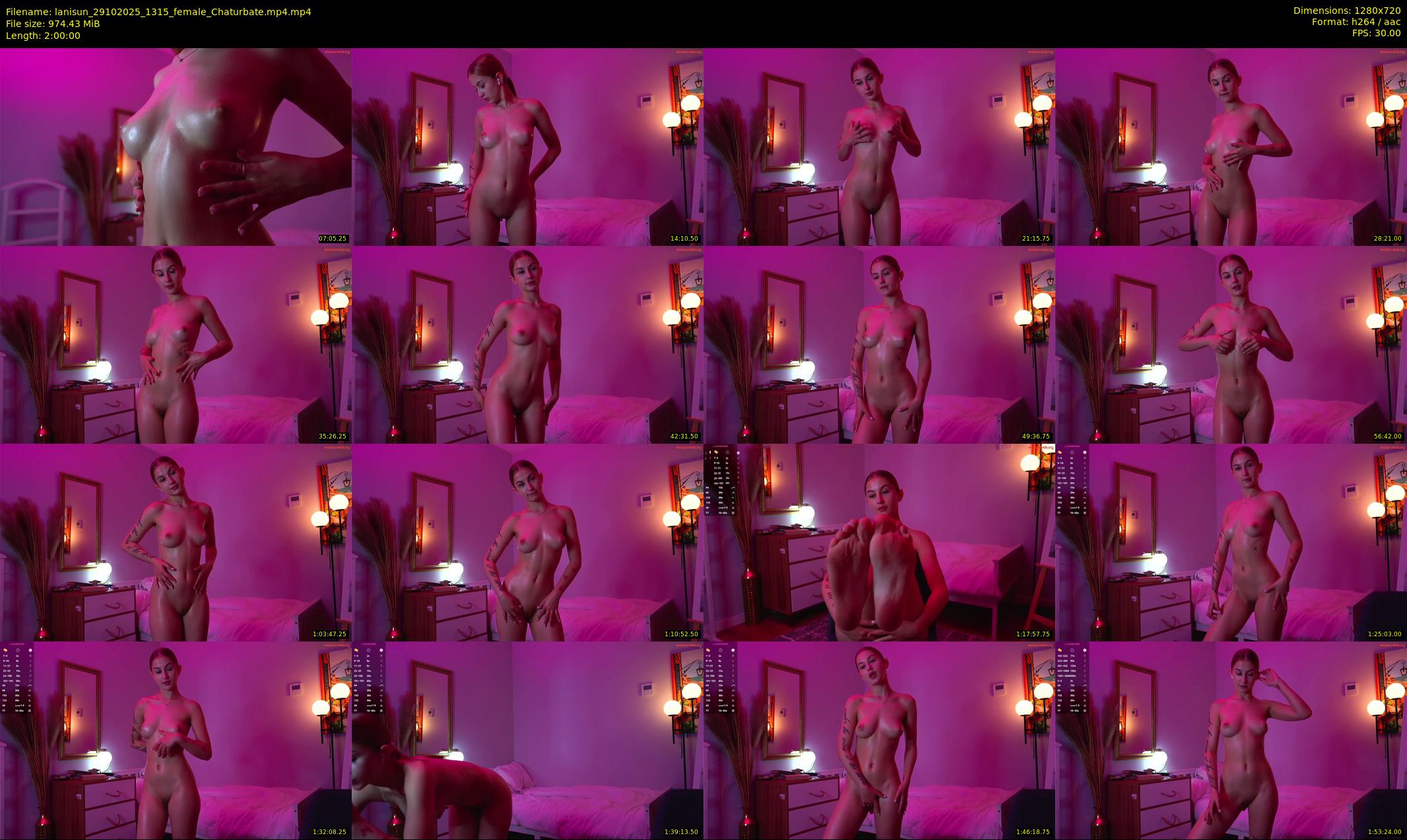 lanisun — 120 minute Chaturbate female cam show recording, 720p, Oct 29, 2025