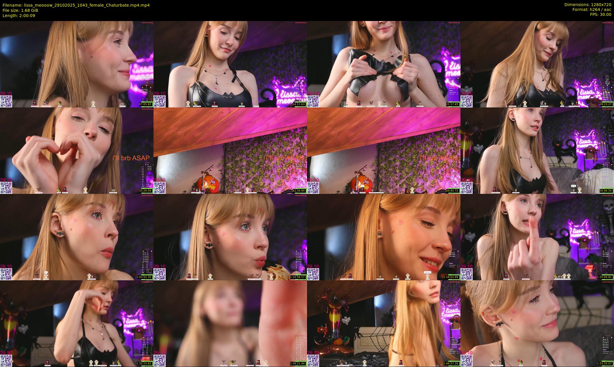 lissa_meooow — 121 minute Chaturbate female cam show recording, 720p, Oct 29, 2025