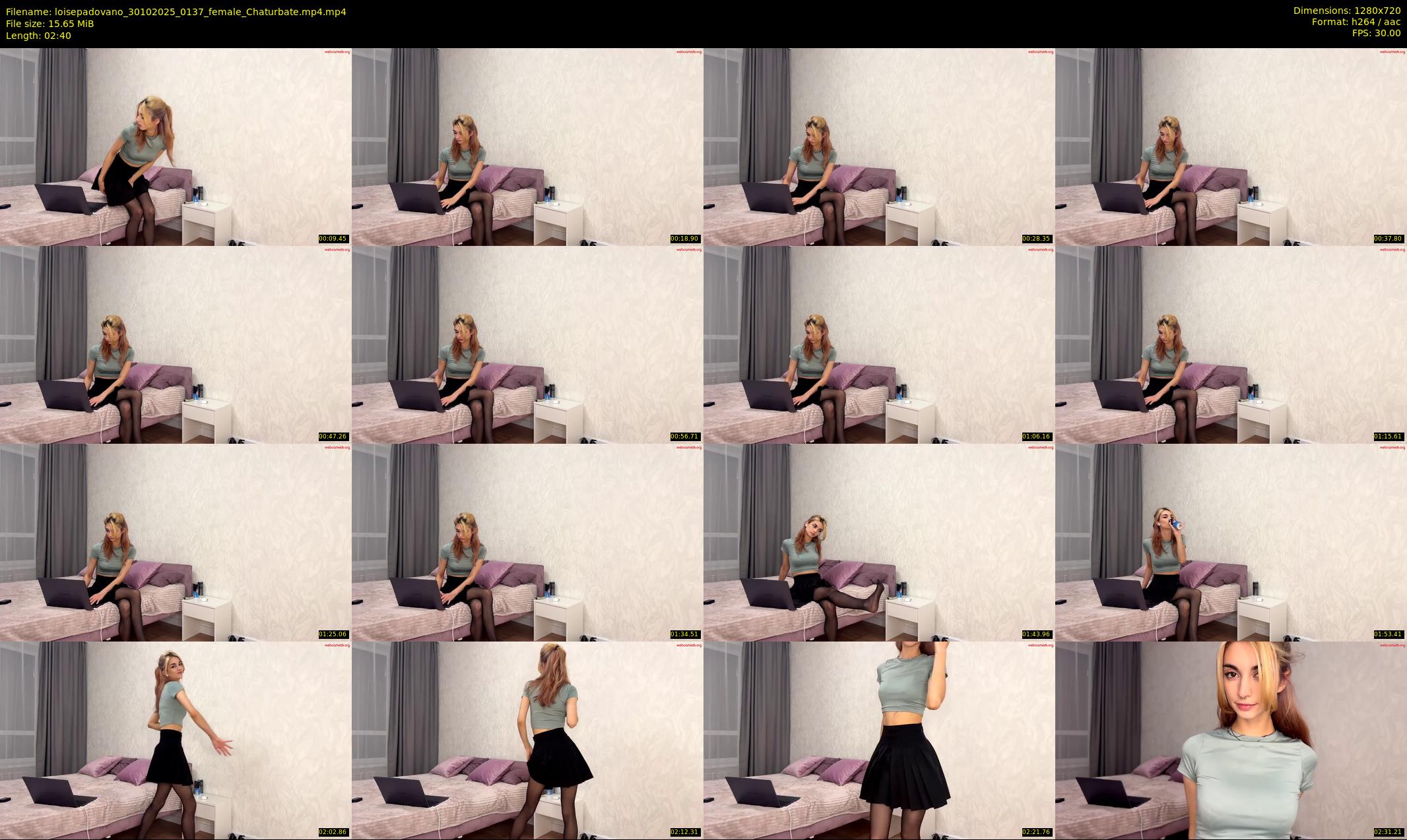 loisepadovano — 3 minute Chaturbate female cam show recording, 720p, Oct 30, 2025