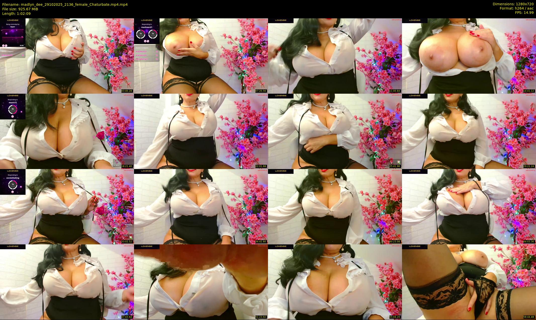 madlyn_dee — 63 minute Chaturbate female cam show recording, 720p, Oct 29, 2025