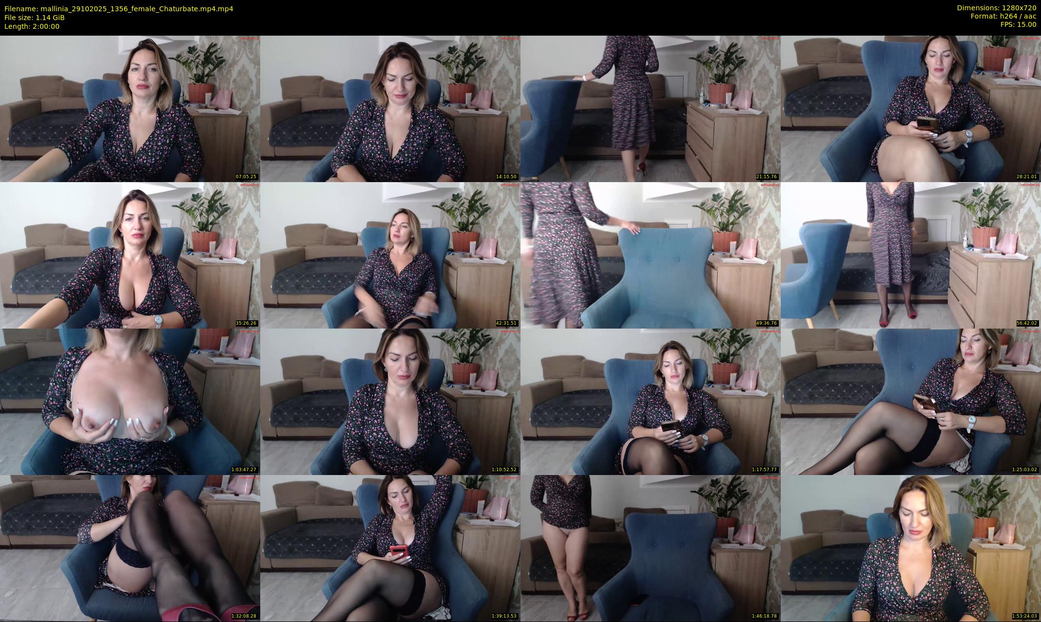 mallinia — 120 minute Chaturbate female cam show recording, 720p, Oct 29, 2025