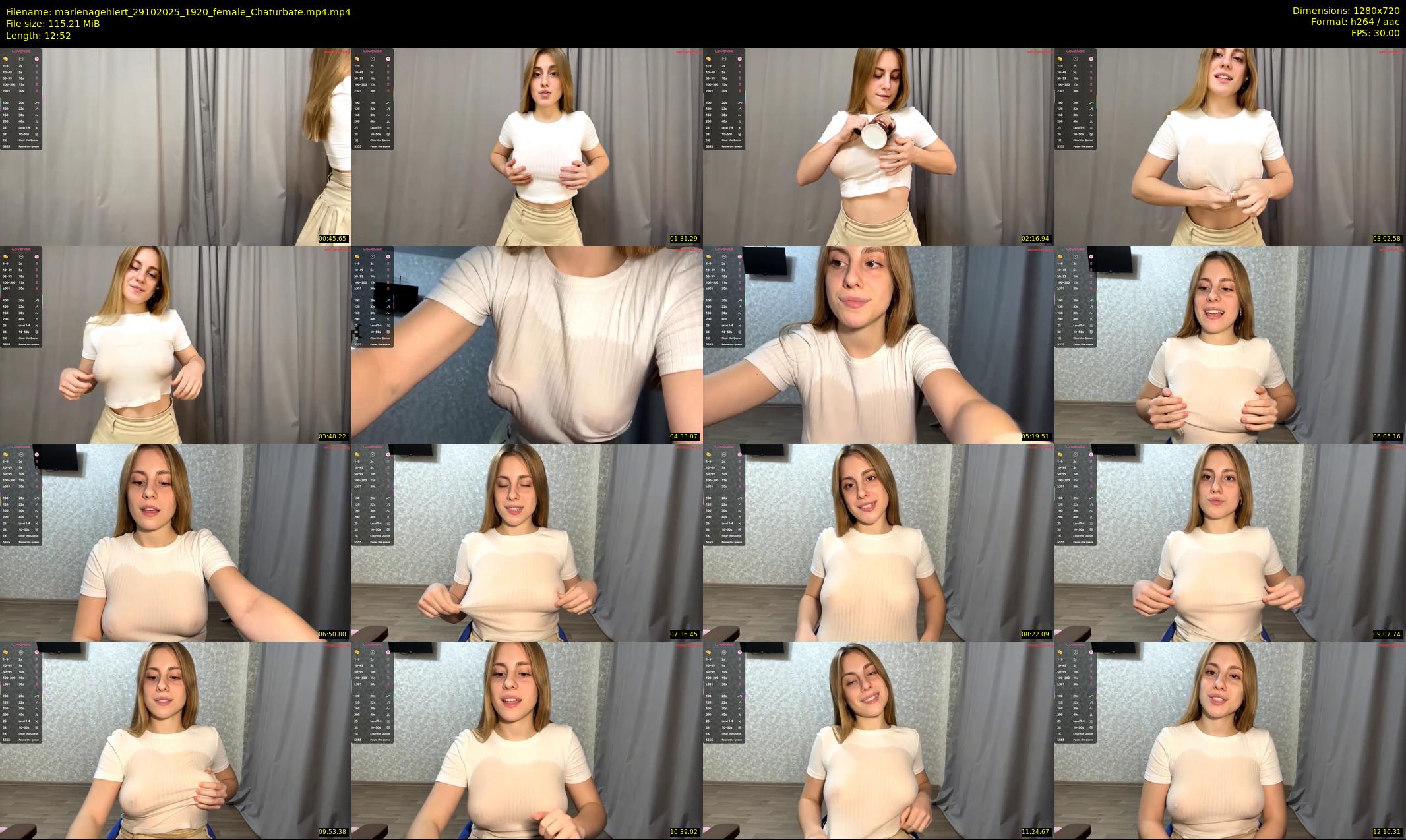 marlenagehlert — 13 minute Chaturbate female cam show recording, 720p, Oct 29, 2025