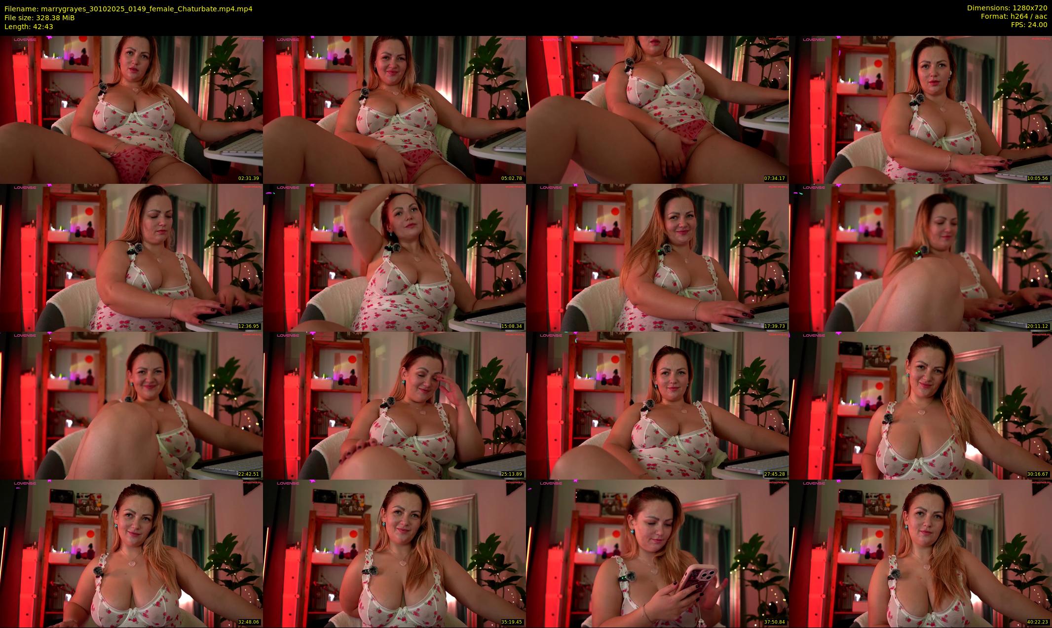 marrygrayes — 43 minute Chaturbate female cam show recording, 720p, Oct 30, 2025
