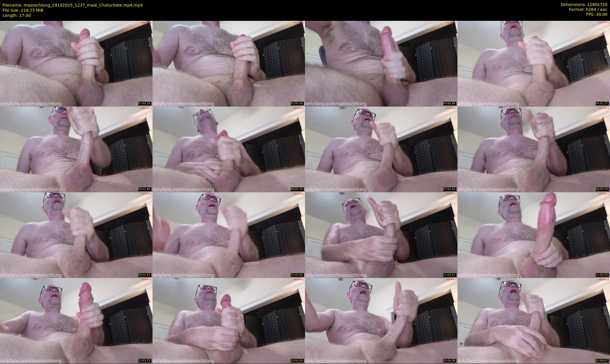 massschlong — 17 minute Chaturbate male cam show recording, 720p, Oct 29, 2025