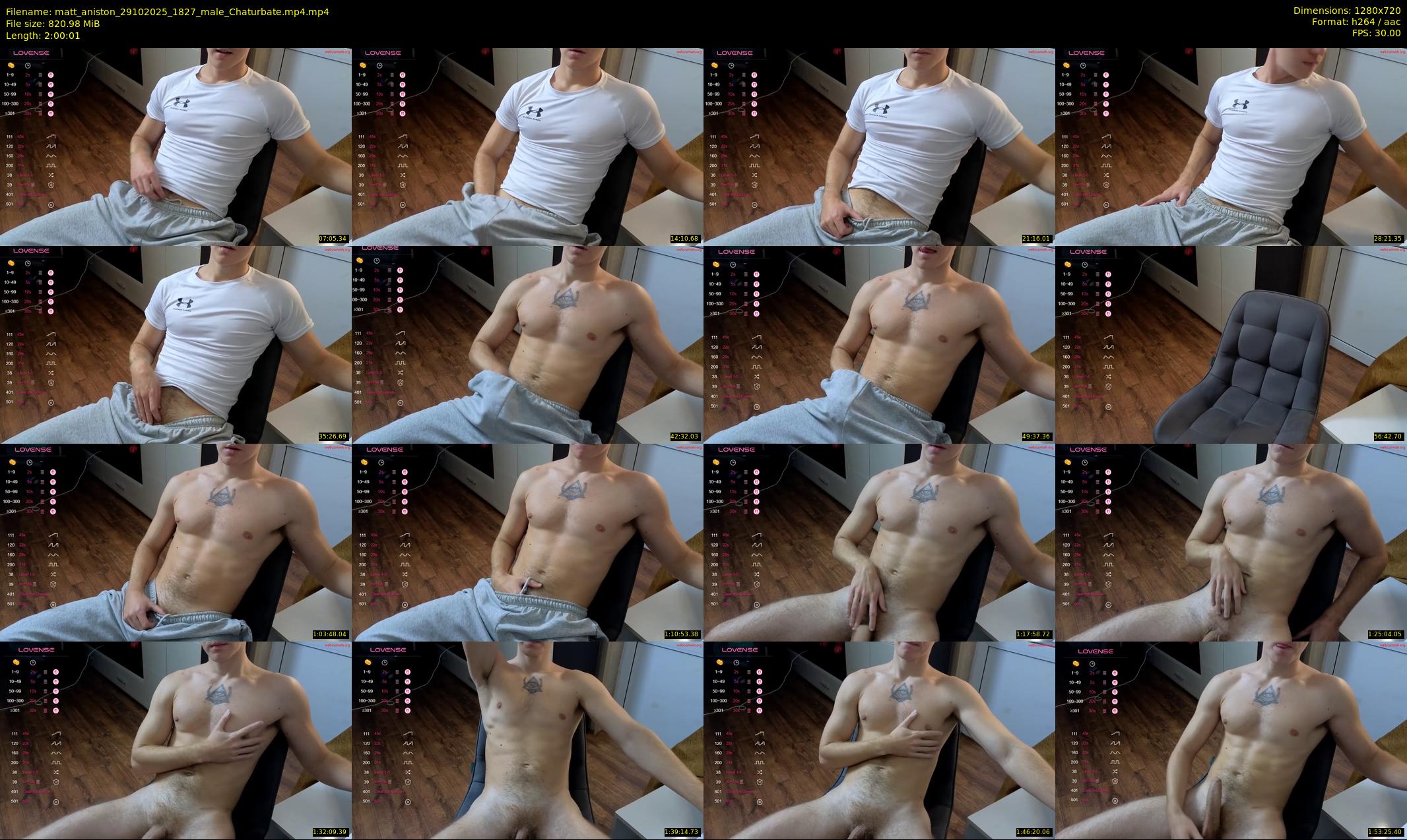 matt_aniston — 121 minute Chaturbate male cam show recording, 720p, Oct 29, 2025