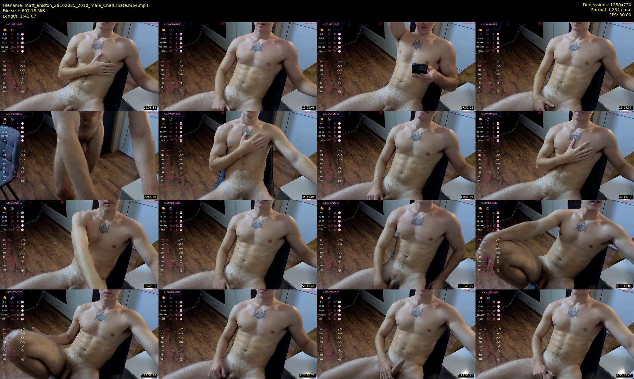 matt_aniston — 102 minute Chaturbate male cam show recording, 720p, Oct 29, 2025