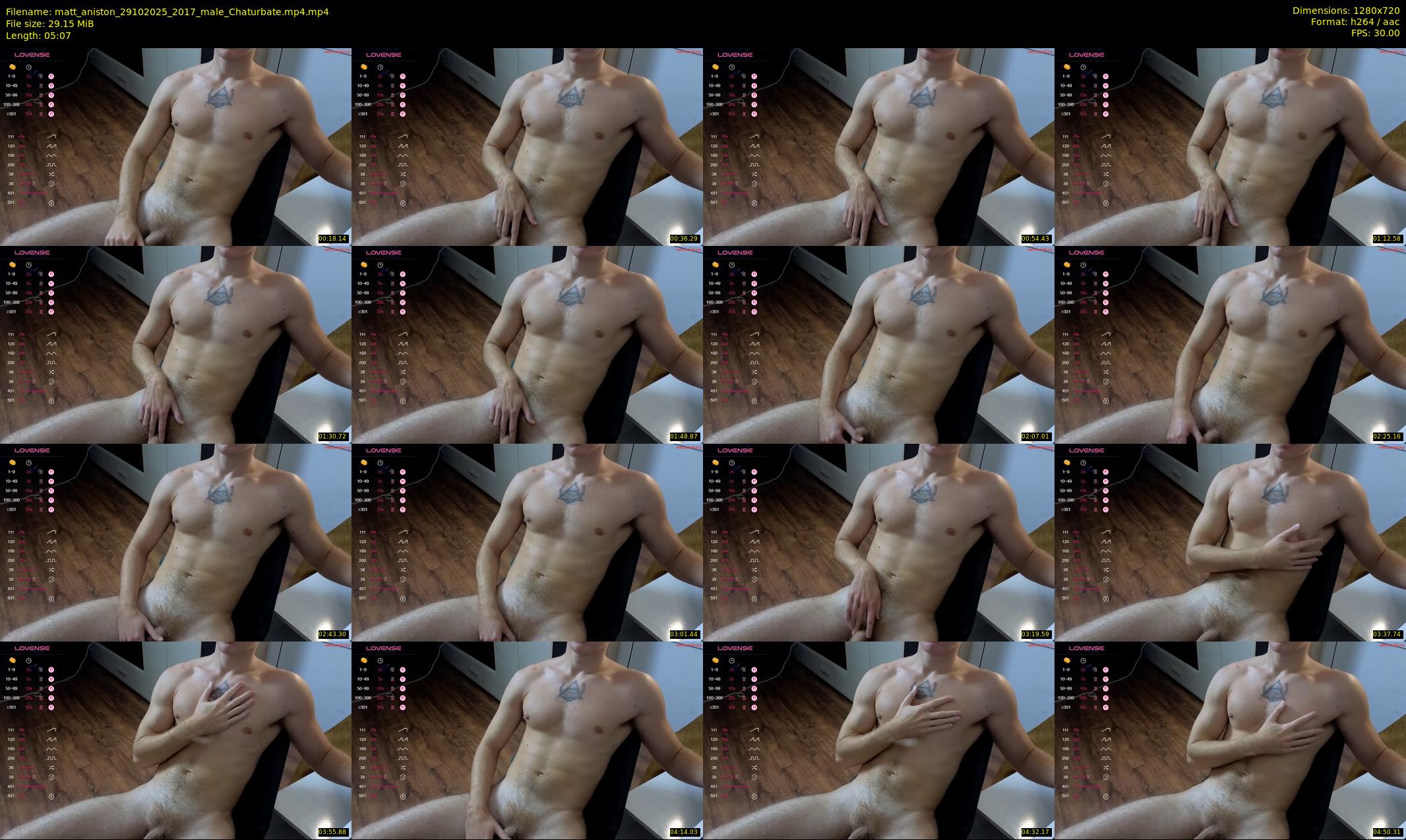 matt_aniston — 6 minute Chaturbate male cam show recording, 720p, Oct 29, 2025