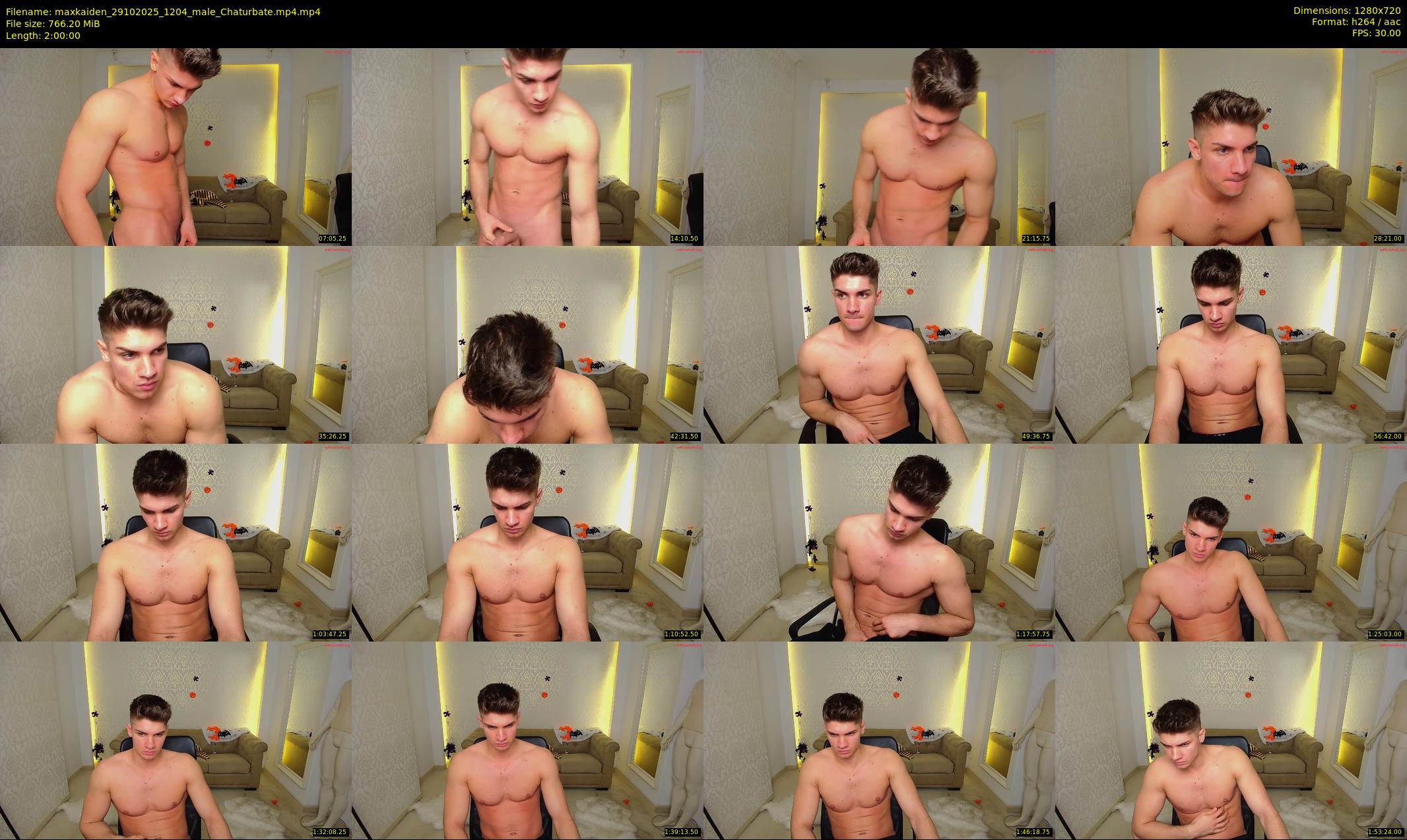 maxkaiden — 120 minute Chaturbate male cam show recording, 720p, Oct 29, 2025