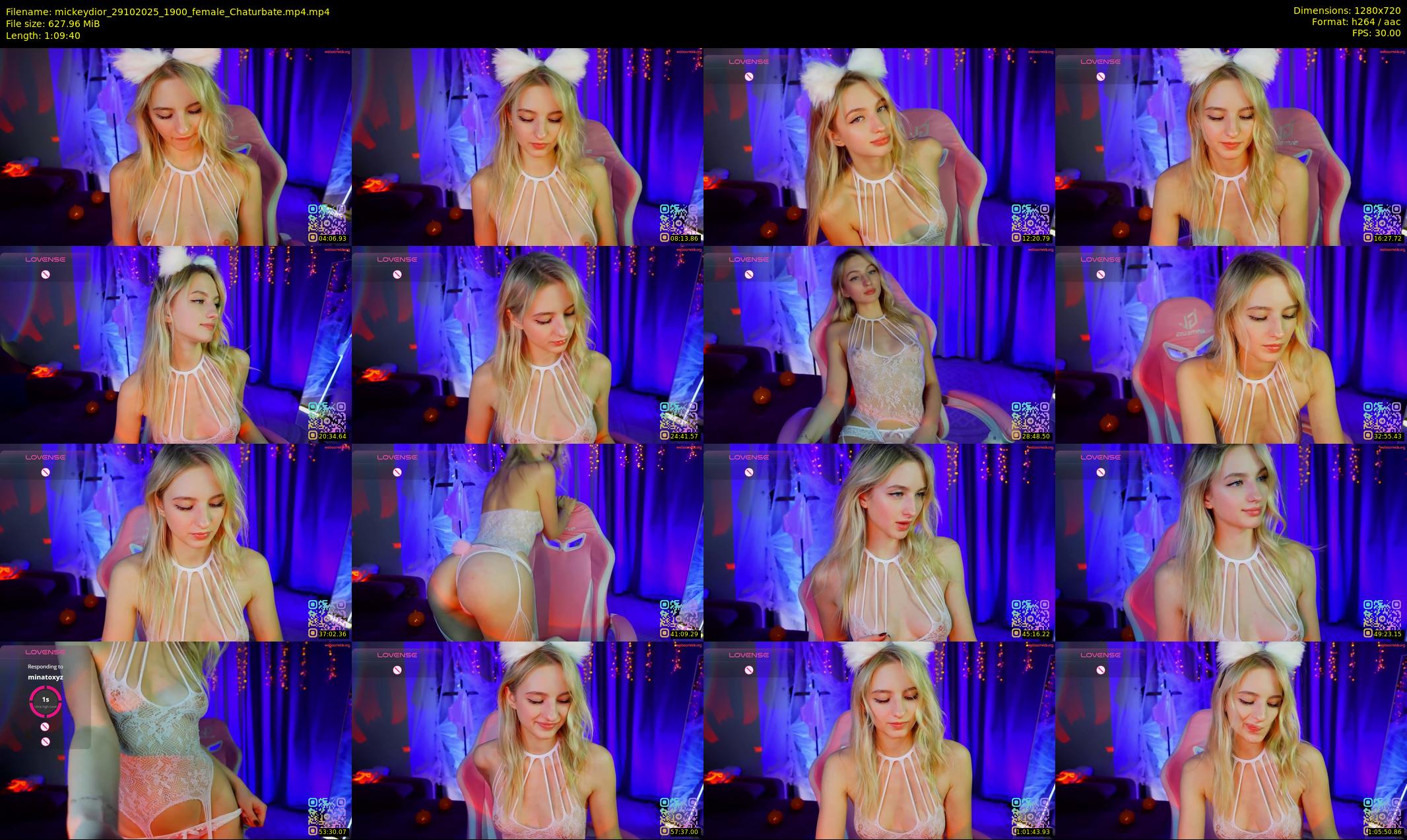mickeydior — 70 minute Chaturbate female cam show recording, 720p, Oct 29, 2025